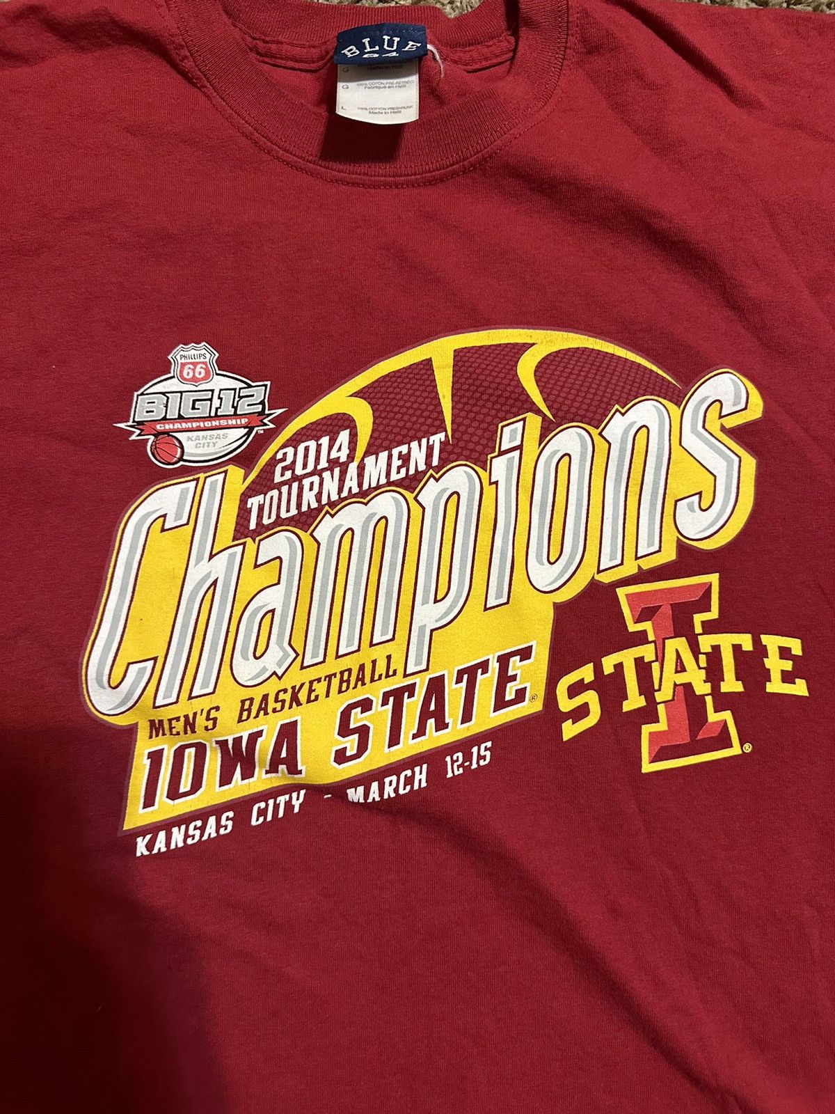 NCAA × Vintage Vintage NCAA Iowa State “big 12” shirt 2014 size large Size US L / EU 52-54 / 3 - 2 Thumbnail