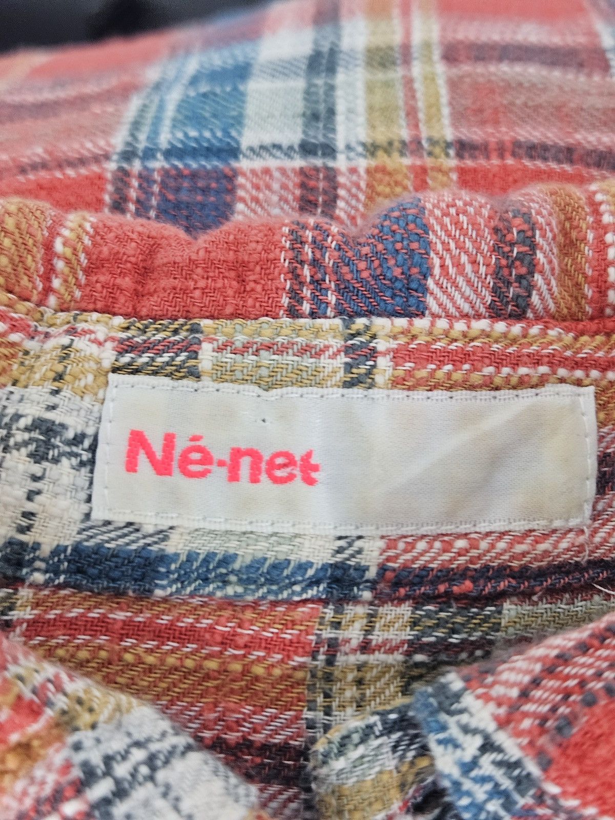 Ne-Net Nenet checkered flannel shirt Size US L / EU 52-54 / 3 - 4 Thumbnail