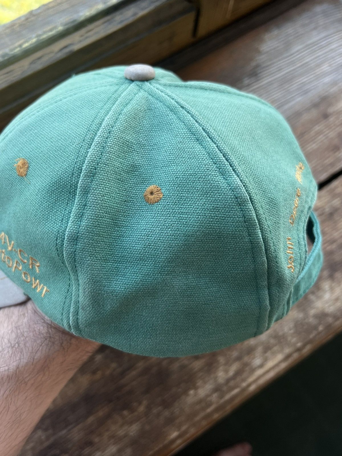 John Deere × Vintage Vintage John Deere Patch Trucker Hat Y2k Cap Size ONE SIZE - 9 Thumbnail