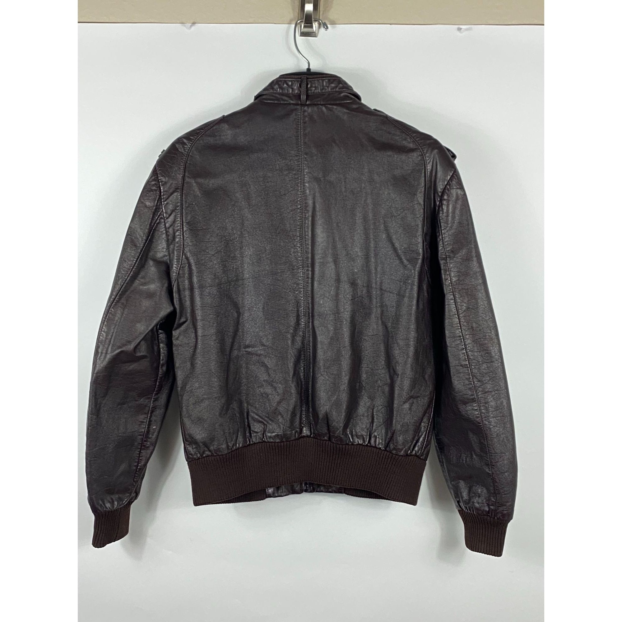 Members Only VTG 80s Members Only Europe Craft Full Zip Leather Bomber Ja Size US XS / EU 42 / 0 - 2 Thumbnail