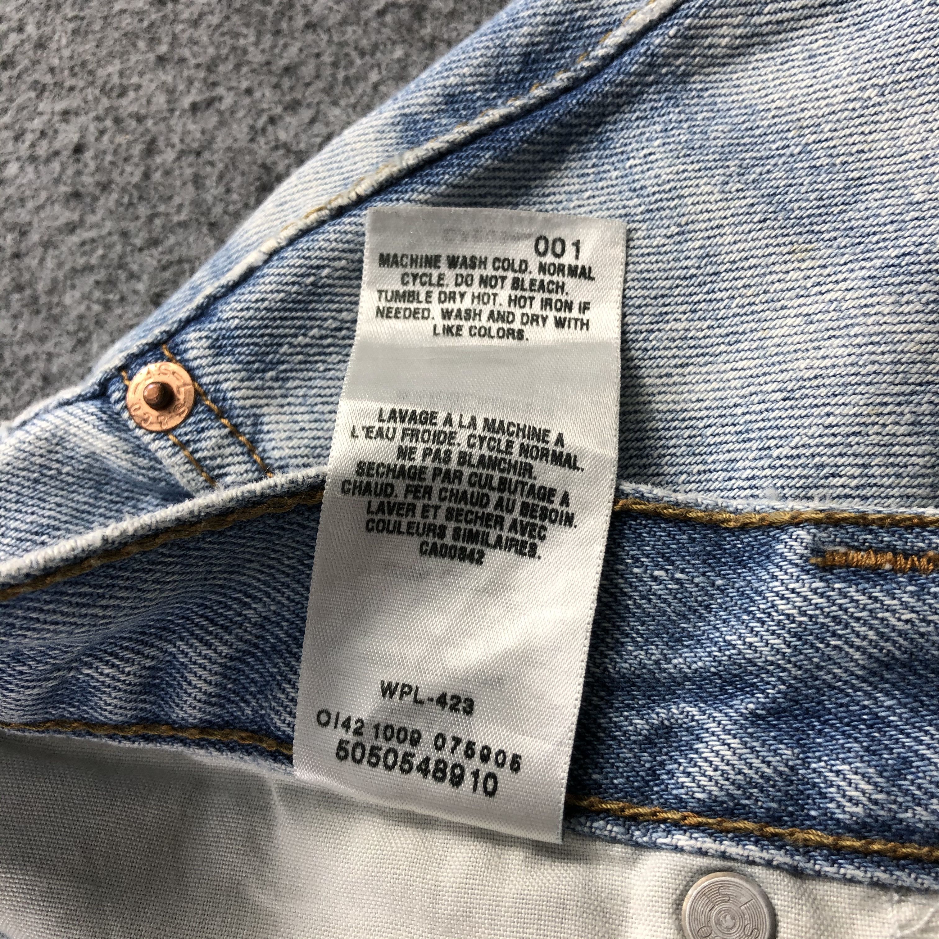 Levi's Vintage Light Wash Levis 505 Jeans-JM1202 Size US 38 / EU 54 - 12 Thumbnail