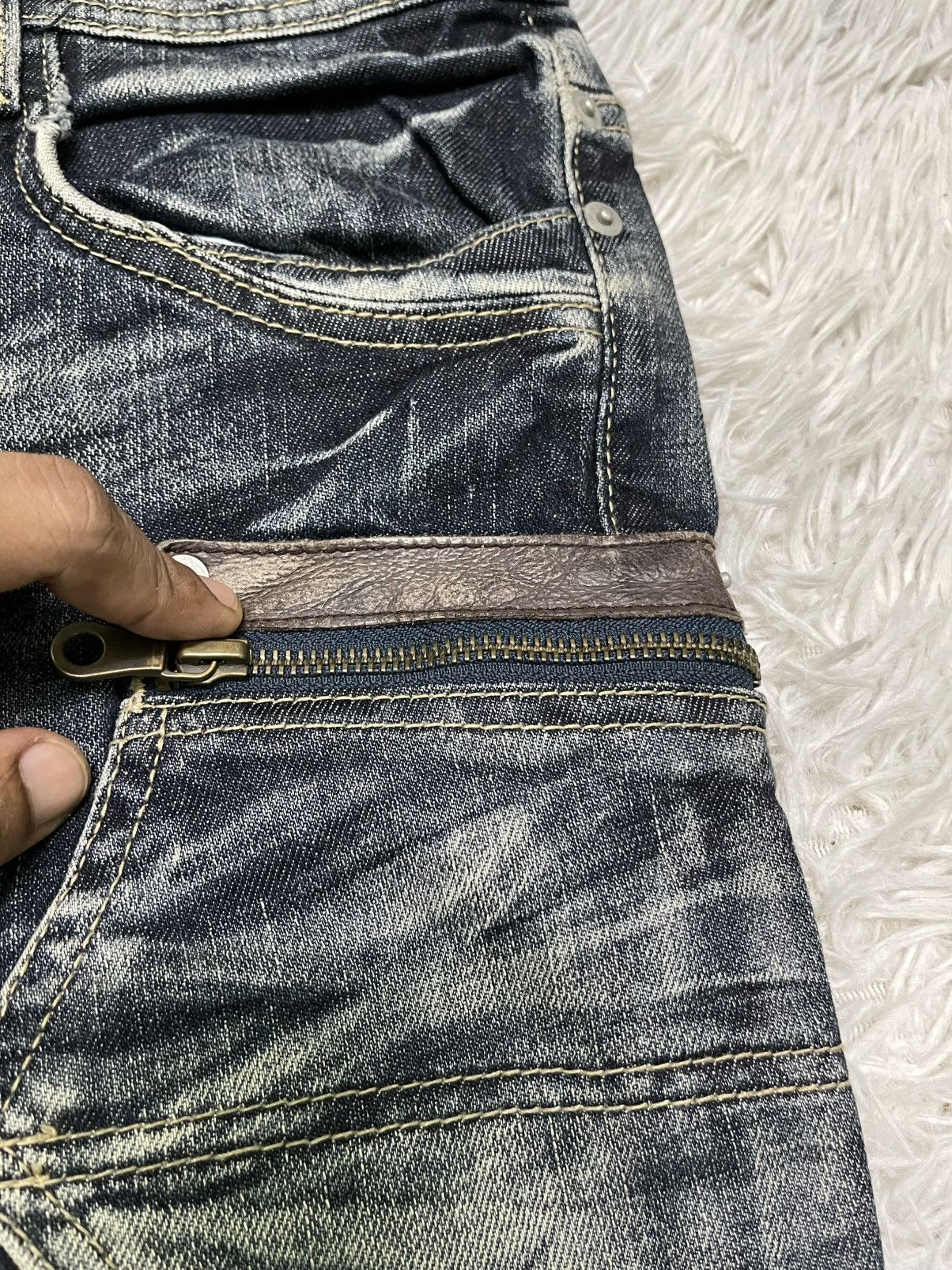 PPFM 2000s PPFM INSPIRED FLARE JEANS RARE DESIGN Size US 32 / EU 48 - 7 Thumbnail