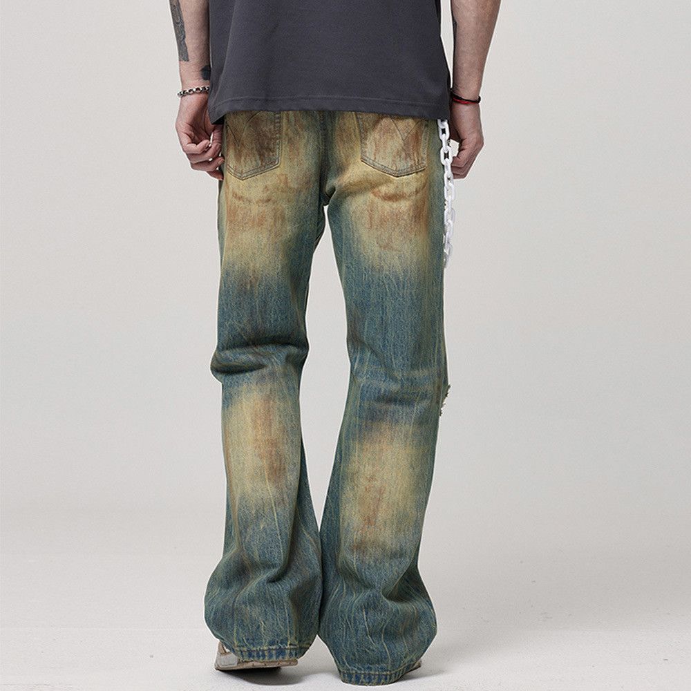 Japanese Brand × Jean Distressed American high street loose straight ripped jeans Size US 32 / EU 48 - 5 Thumbnail