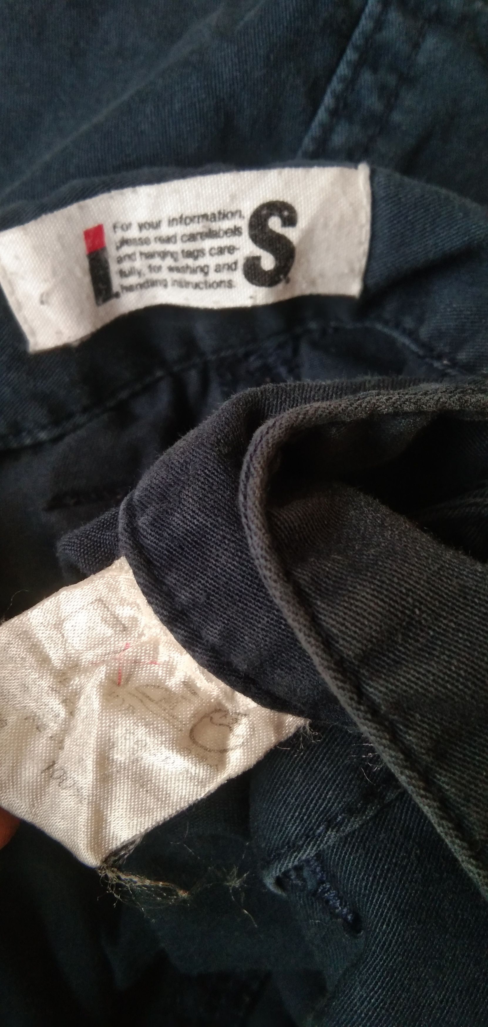 Issey Miyake IS Issey miyake navy skirt/over all Size 29" - 4 Thumbnail
