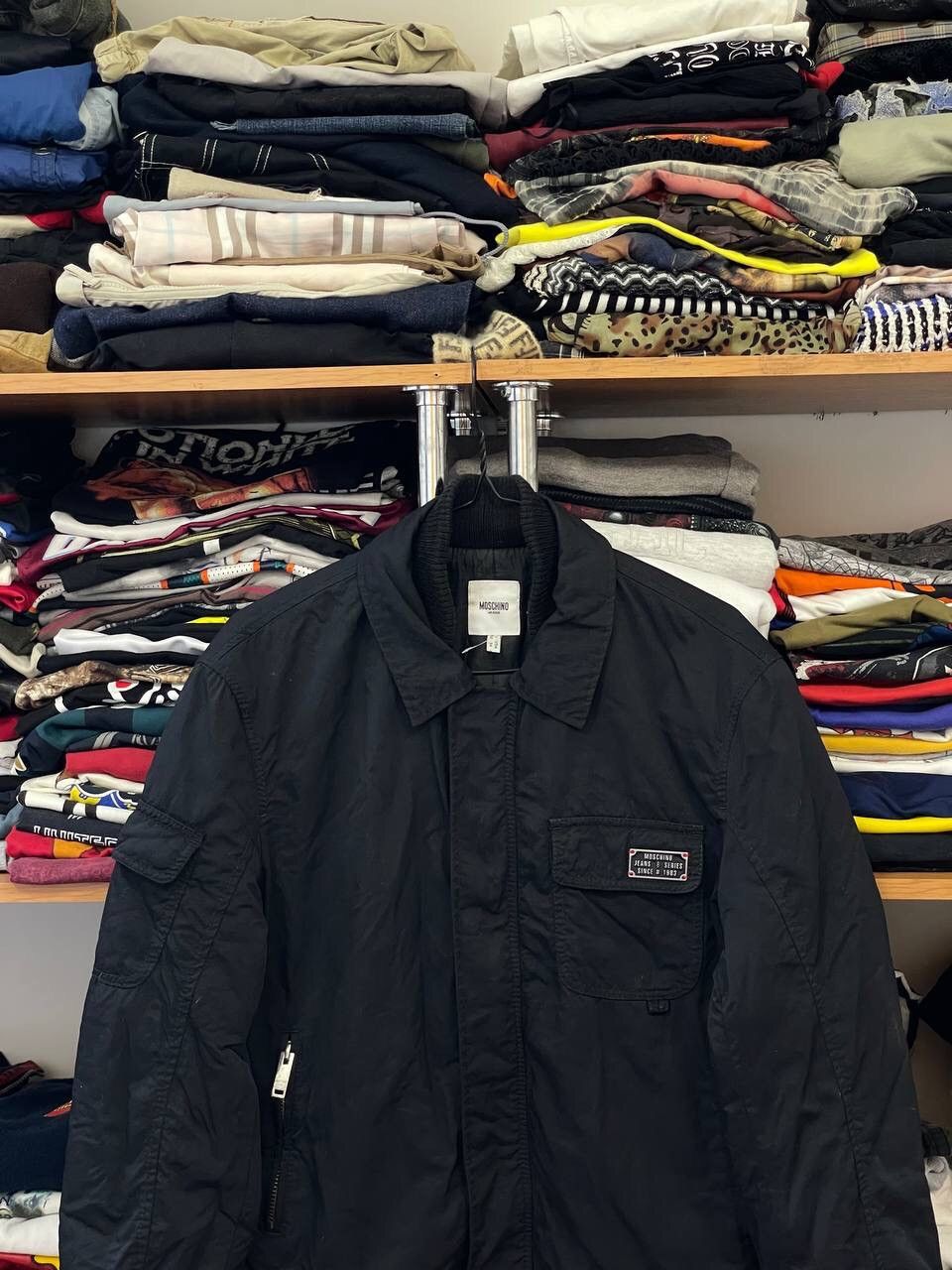 Moschino Vintage Moschino Jeans Bomber Jacket Black Size M Size US M / EU 48-50 / 2 - 2 Thumbnail