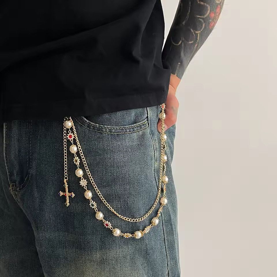 Jewelry Punk Cross Wallet chain Size ONE SIZE - 2 Thumbnail