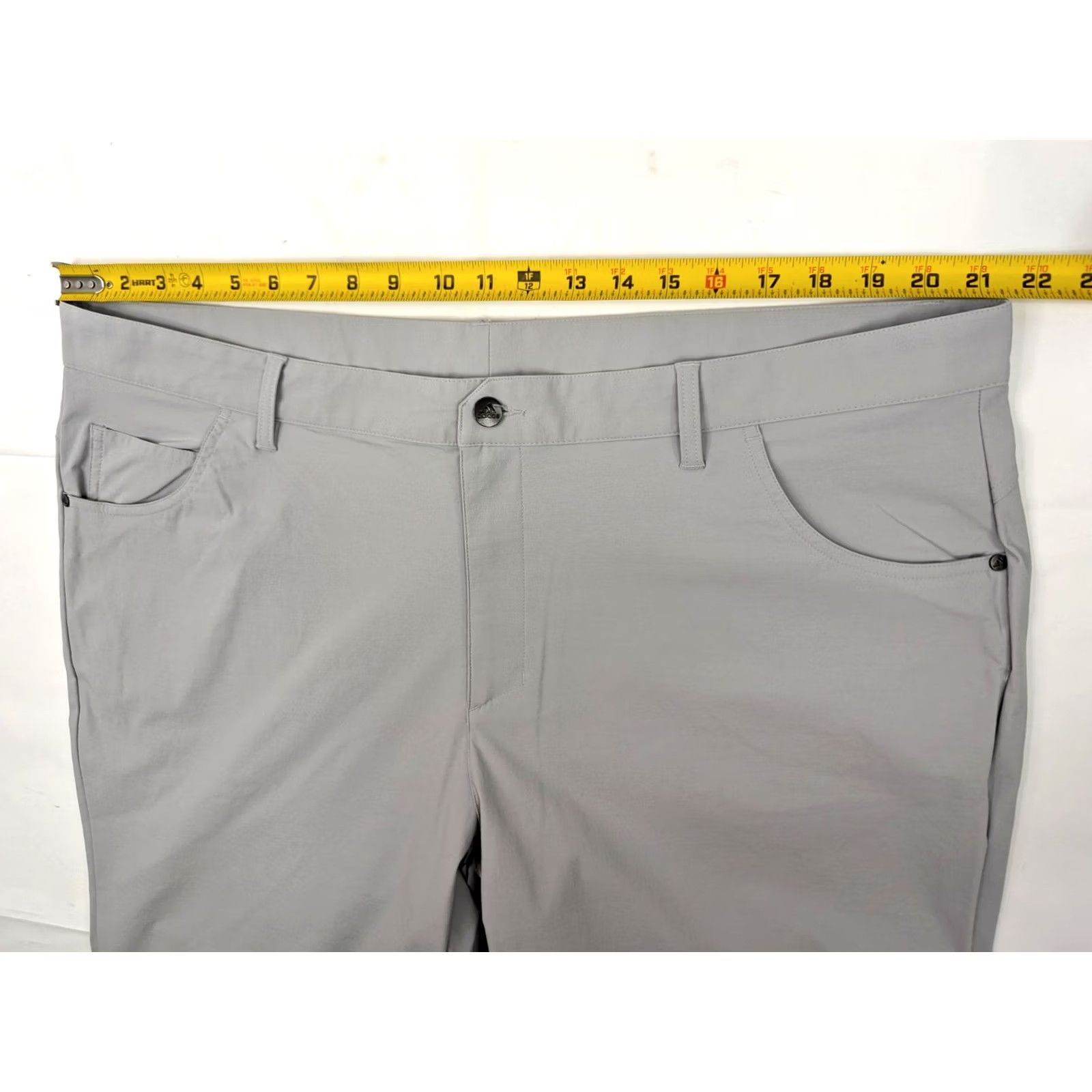 Adidas Adidas Adicross Beyond 18 Golf Pants Men Gray 42x32 Regular Stretch Performance 90s City logo USA Pants Mens Size US 43 - 5 Thumbnail