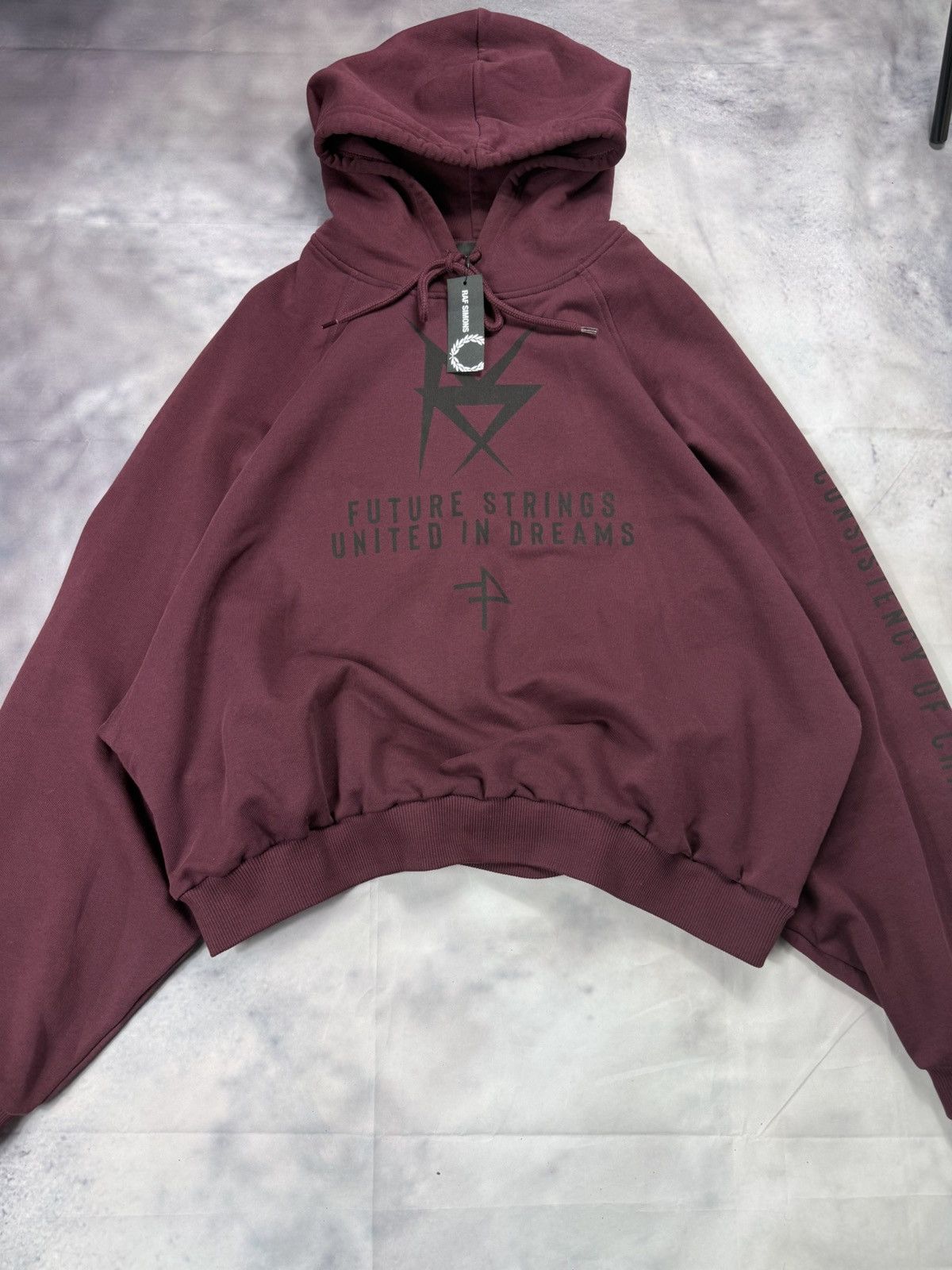 Raf Simons RAF SIMONS x Fred Perry hoodie in burgundy Size US M / EU 48-50 / 2 - 3 Thumbnail