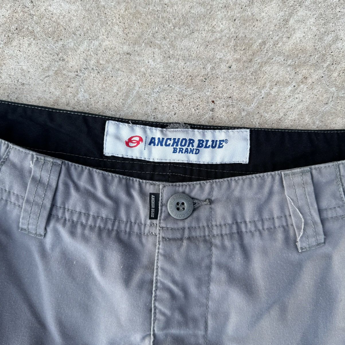 Anchor Blue × Carhartt × JNCO Vintage Y2K Grey Anchor Blue Baggy Skater Cargo Shorts 30 Size US 30 / EU 46 - 2 Thumbnail