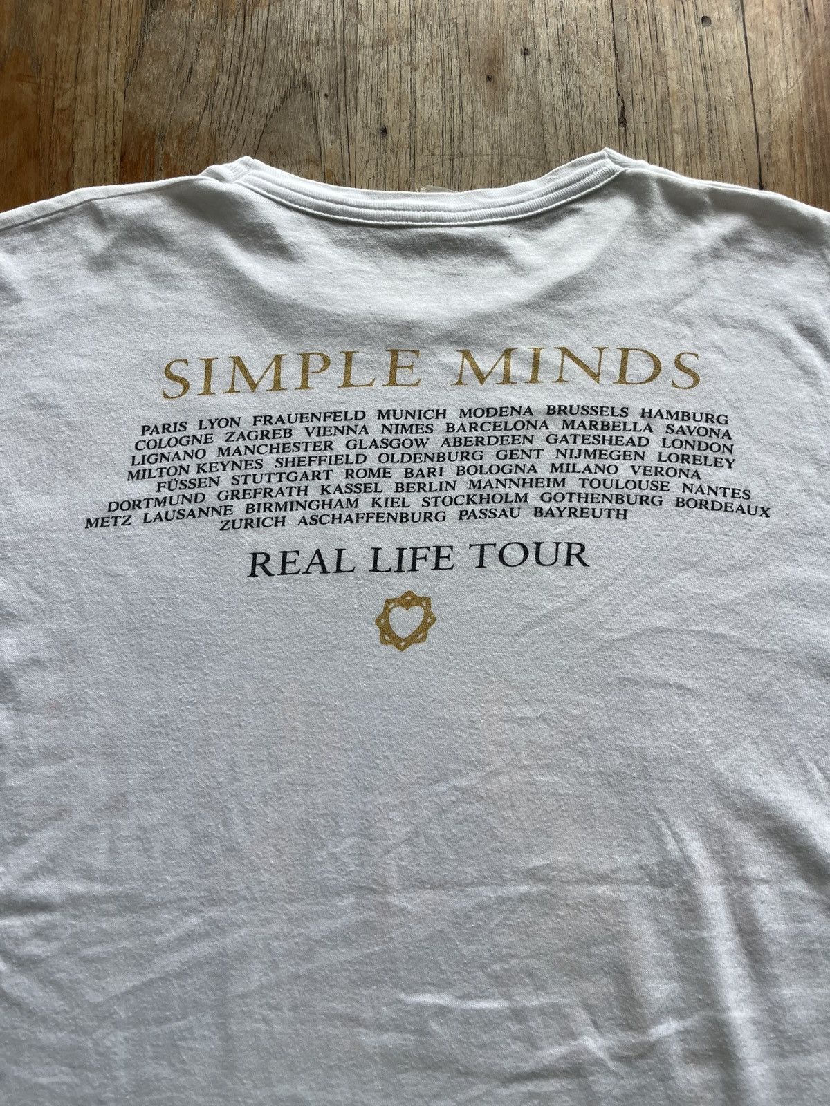 Band Tees × Vintage Vintage SIMPLE MINDS REAL LIFE 90’s T-shirt Size US L / EU 52-54 / 3 - 8 Thumbnail