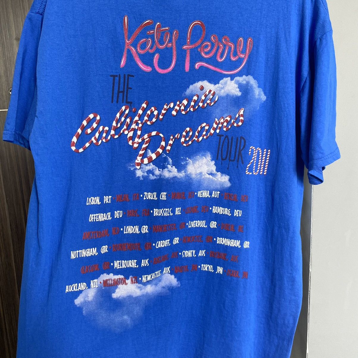 Band Tees Vintage Y2K Katty Perry Teenage Dream ERD GRUNGE THRASHED T Size US L / EU 52-54 / 3 - 6 Thumbnail