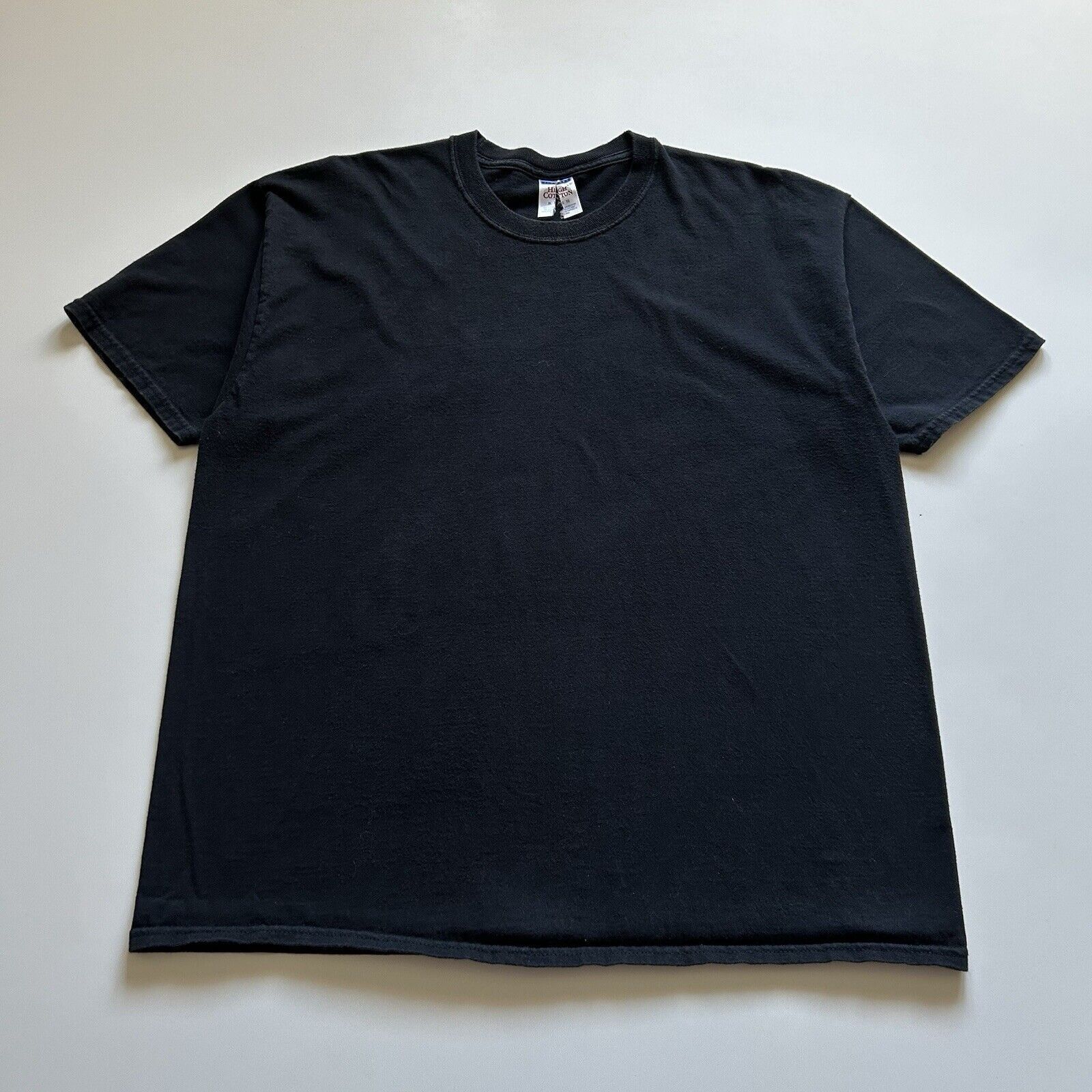 Jerzees Vintage Y2K Sun Faded Black Blank Basic T Shirt XL Cotton Size XL / US 12-14 / IT 48-50 - 1 Thumbnail
