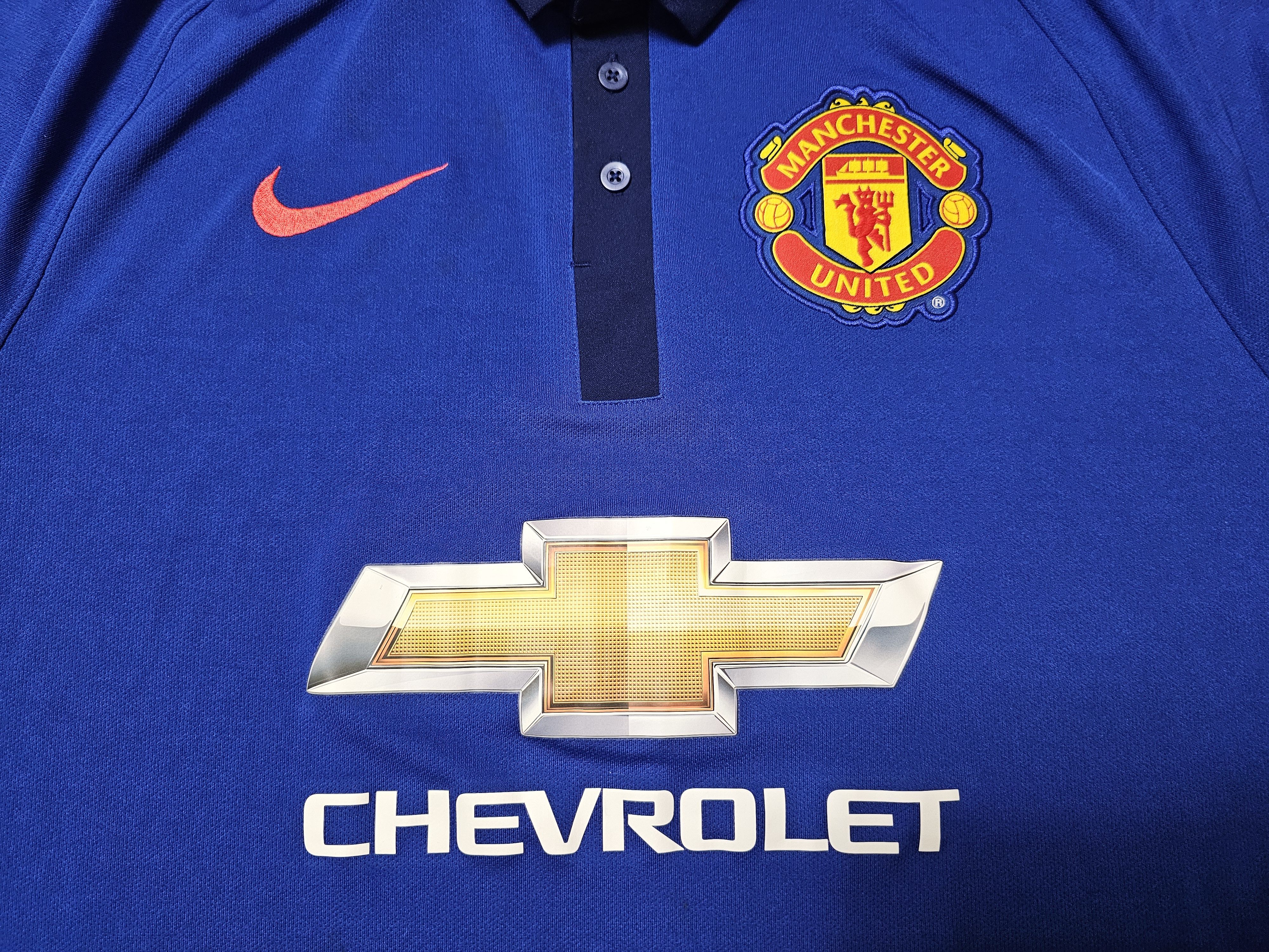 Nike MANCHESTER UNITED 2014 2015 THIRD FOOTBALL SOCCER JERSEY Size US L / EU 52-54 / 3 - 3 Thumbnail