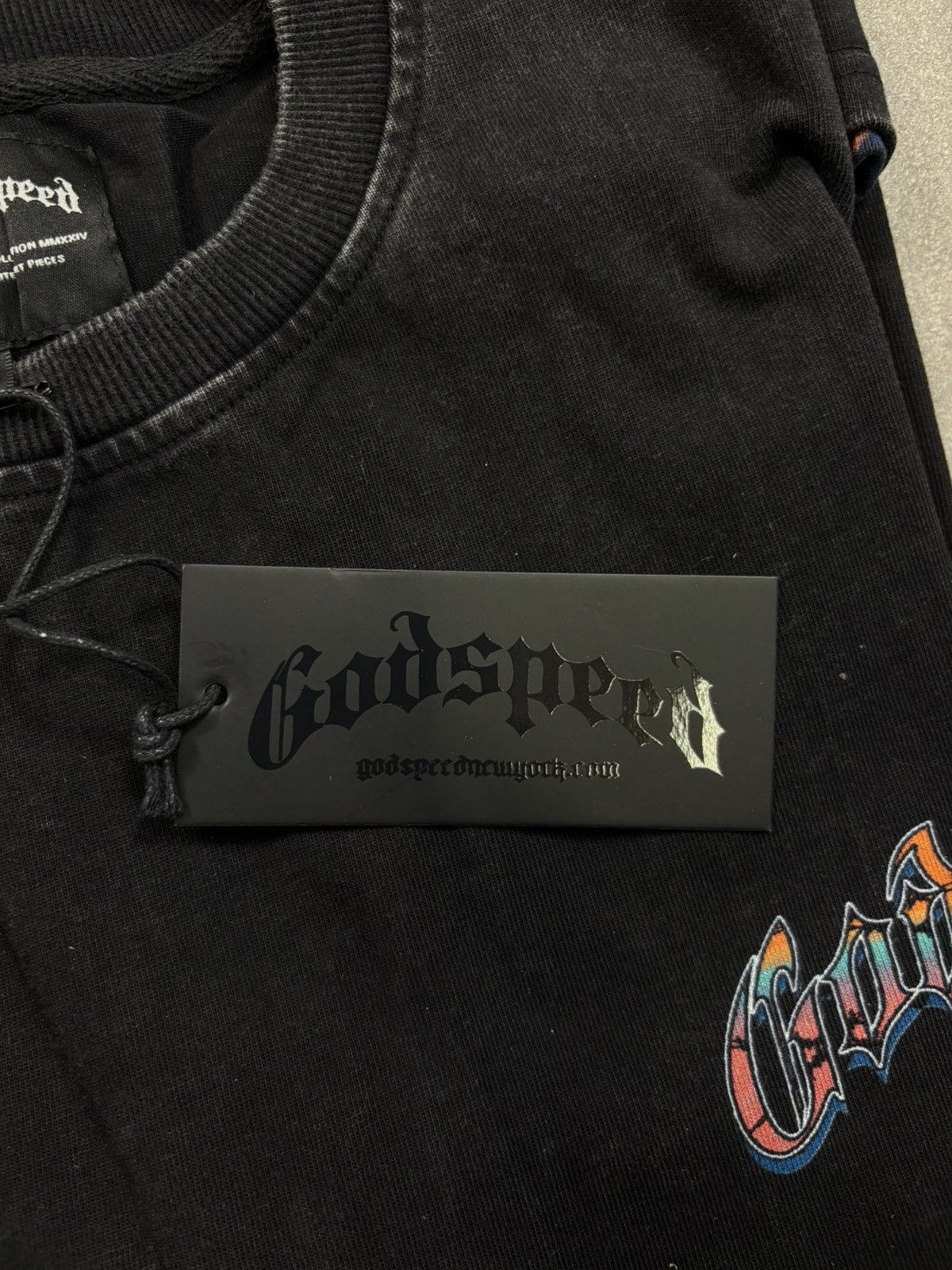 Godspeed Godspeed Natural Disaster Tee, Washed Black Size US M / EU 48-50 / 2 - 9 Thumbnail