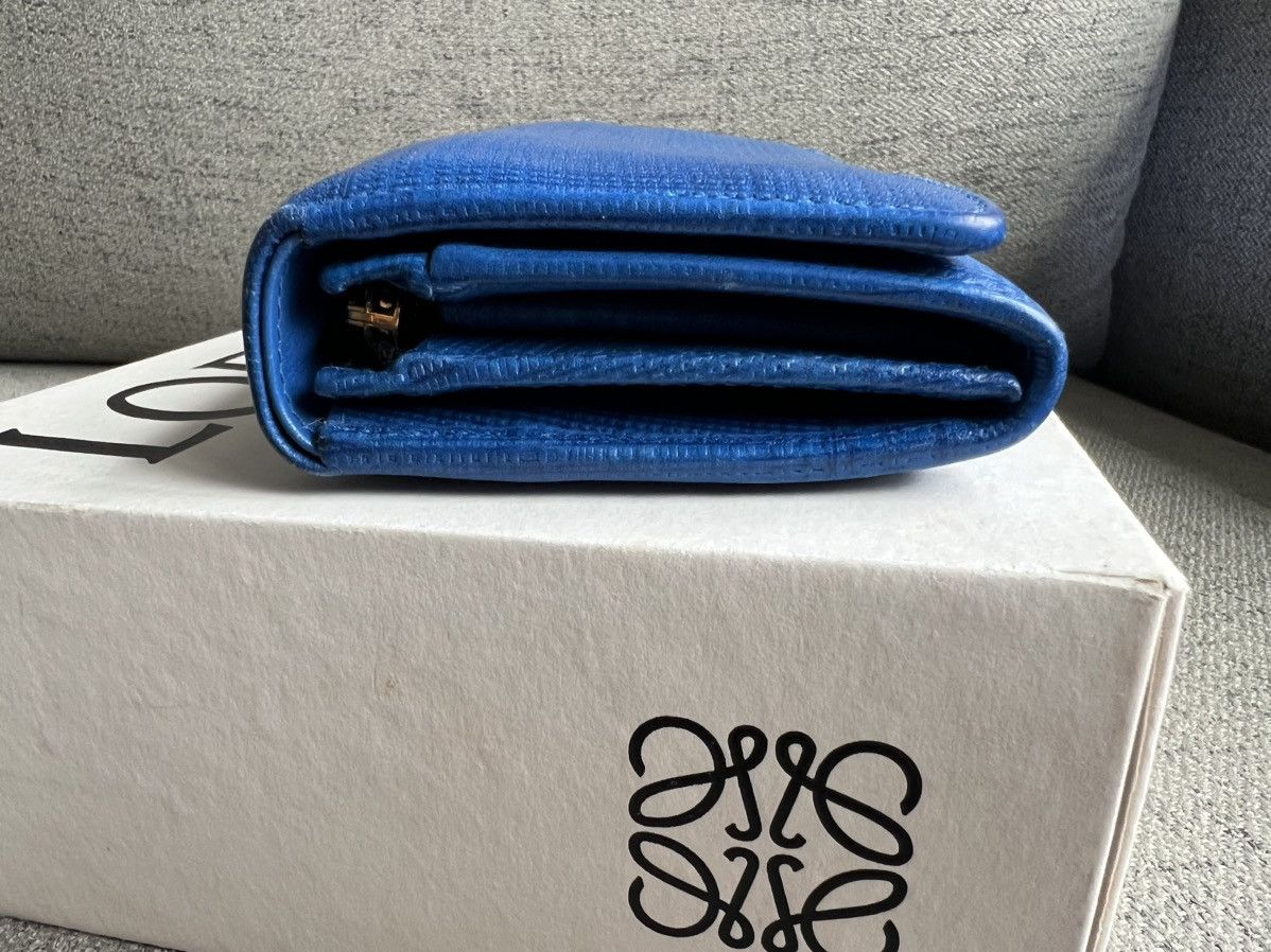 Loewe Textured Calfskin Small Vertical Zip Wallet