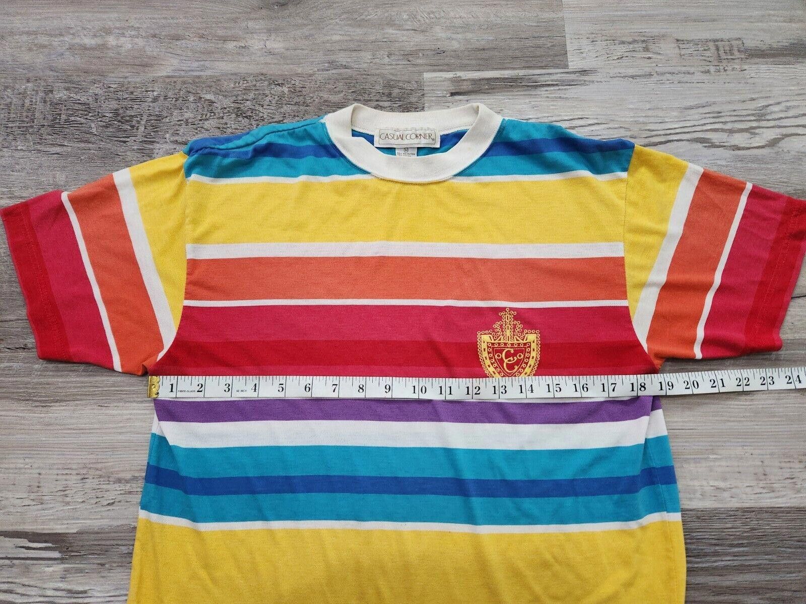 Designer Vintage Casual Corner Shirt Medium Crew Neck Embroidered Size M / US 6-8 / IT 42-44 - 7 Thumbnail
