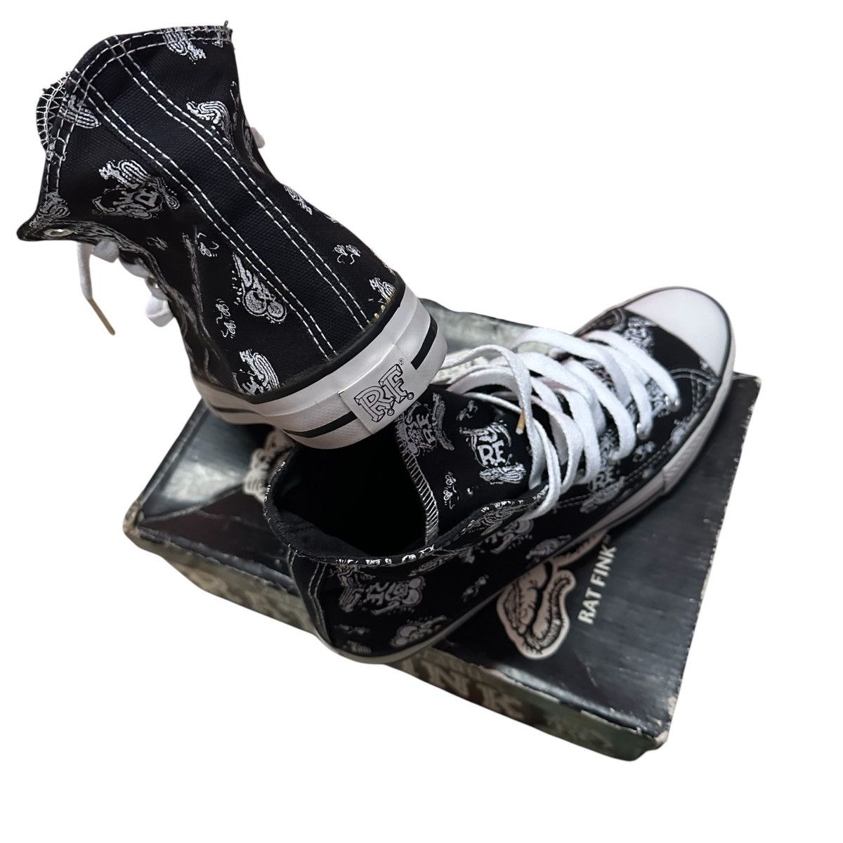 Japanese Brand × Vintage RAT FINK Shoes US Men 7.5 (Set Box) Size US 7.5 / EU 40-41 - 6 Thumbnail
