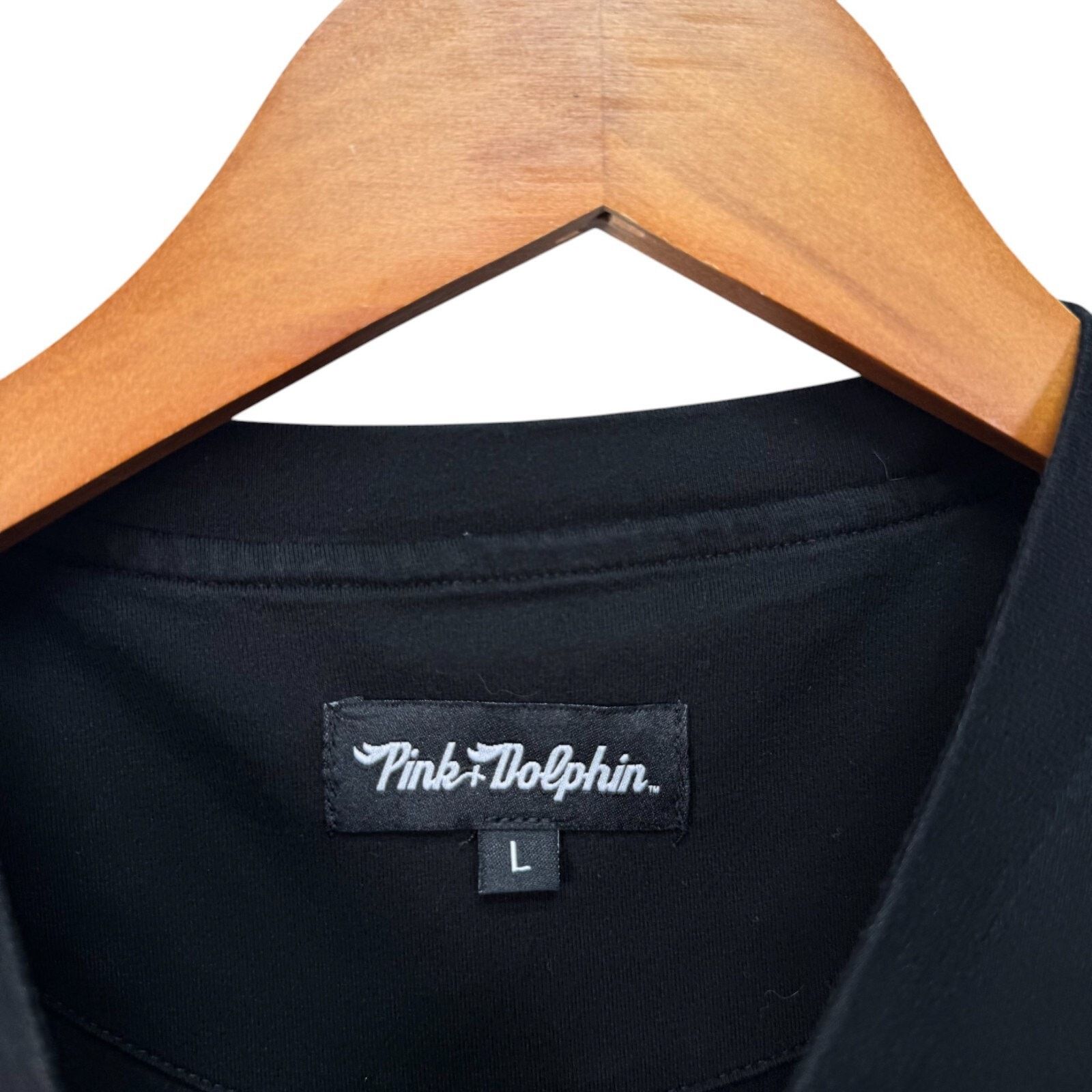 Pink Dolphin Pink + Dolphin Cotton Black T Shirt Sailboat Designer Tee L Size US L / EU 52-54 / 3 - 4 Thumbnail