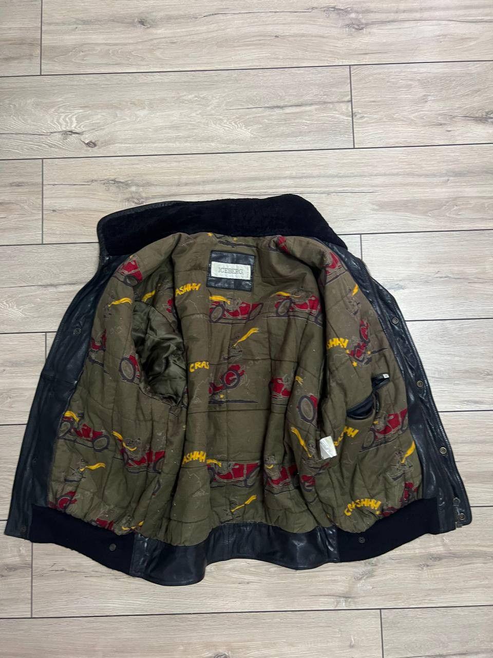 Iceberg Iceberg Vintage Leather Bomber Jacket Insulated Motorcycle Size US M / EU 48-50 / 2 - 8 Thumbnail