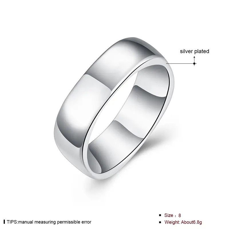 Jewelry × Vintage Silver Square Circle Rings size 8 Size ONE SIZE - 2 Thumbnail