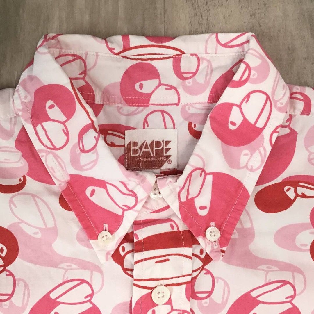 Bape × Nigo BAPE Short sleeve shirt Milo Camo Pink a bathing ape NIGO Size US S / EU 44-46 / 1 - 4 Thumbnail