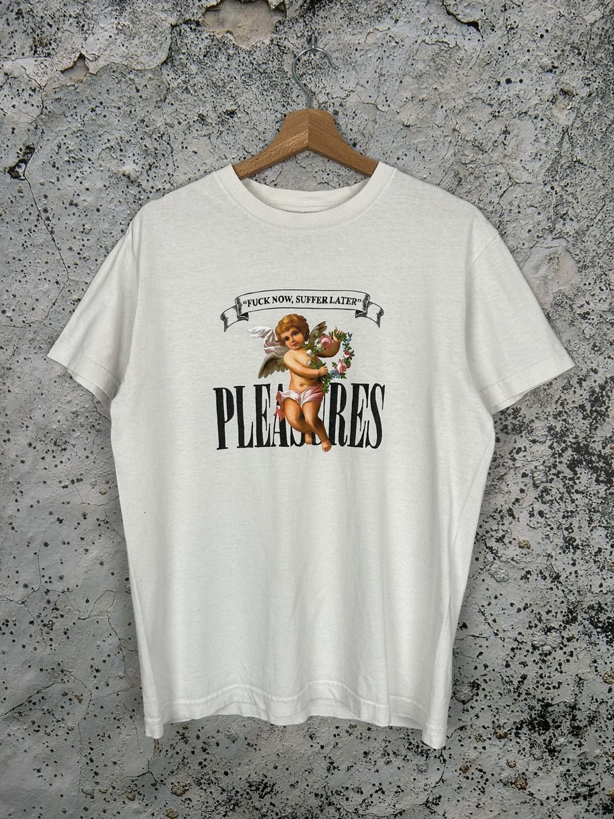 Pleasures Pleasures Angel Graphic Tee Streetwear Hype Skate Rap Size US M / EU 48-50 / 2 - 1 Thumbnail