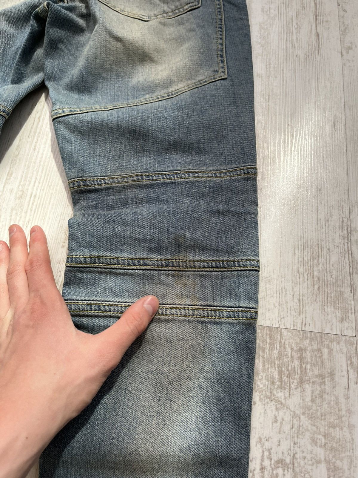 Represent Clo. Represent Clothing Biker Denim Distressed Jeans - Blue - 30 Size US 30 / EU 46 - 10 Thumbnail