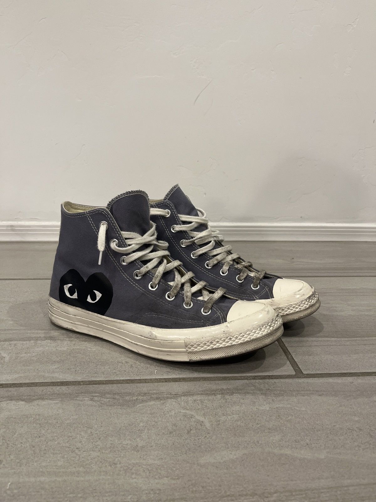 Comme des Garcons PLAY Commes Des Garçons PLAY Grey Converse Size US 11 / EU 44 - 1 Thumbnail