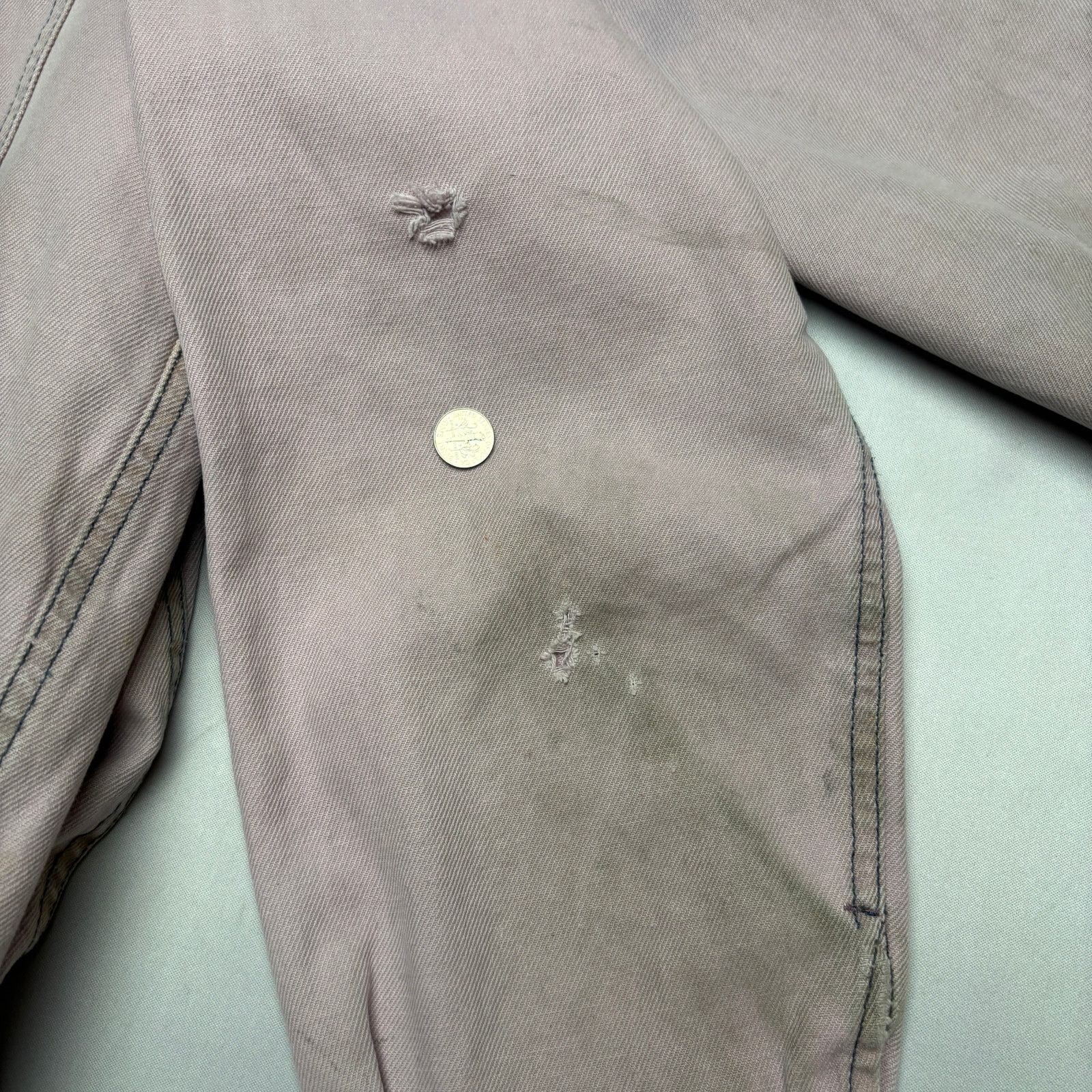 Vintage Vintage French Workwear Chore Jacket Faded Distressed Men XL Size US L / EU 52-54 / 3 - 13 Thumbnail