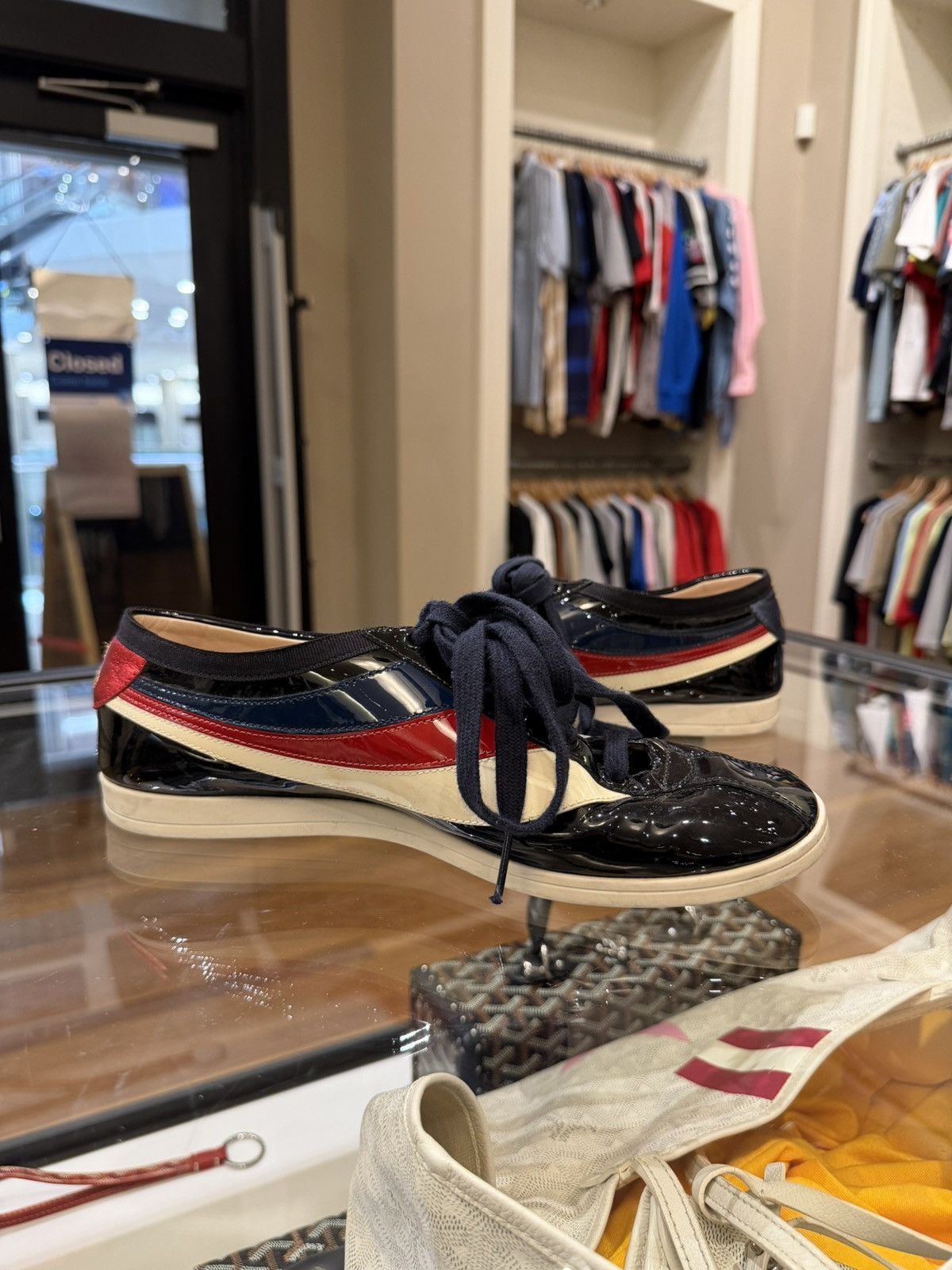 Gucci Gucci Falacer Patent Leather Sneaker Size US 6.5 / EU 39-40 - 3 Thumbnail