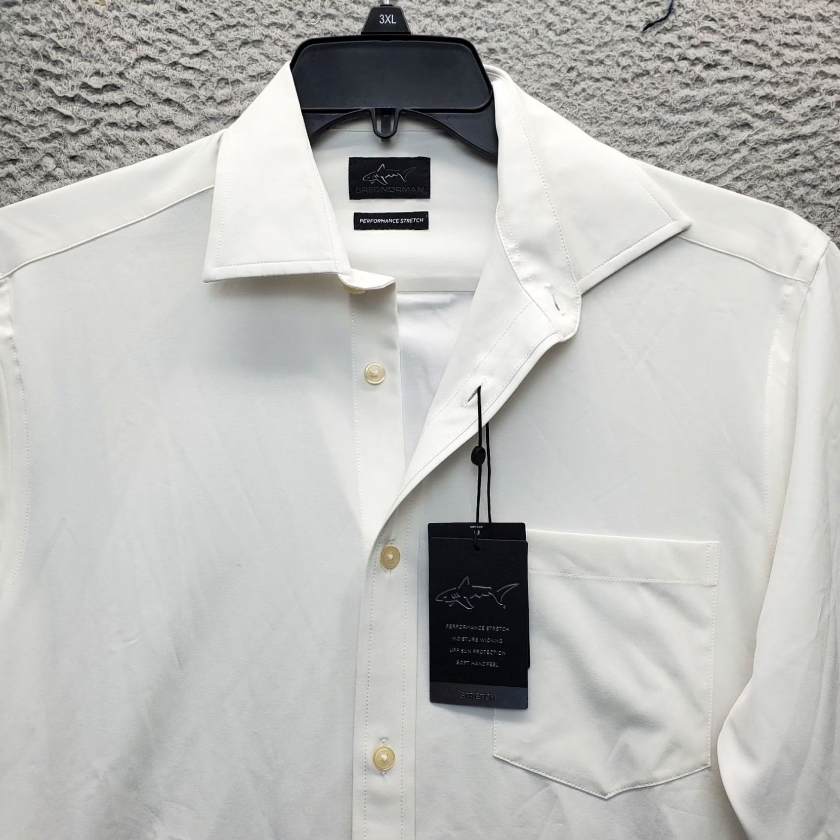 Vintage Greg Norman Golf Shirt Mens White Performance Stretch Moisture Wicking G7F7W322 Size S Size US S / EU 44-46 / 1 - 7 Thumbnail