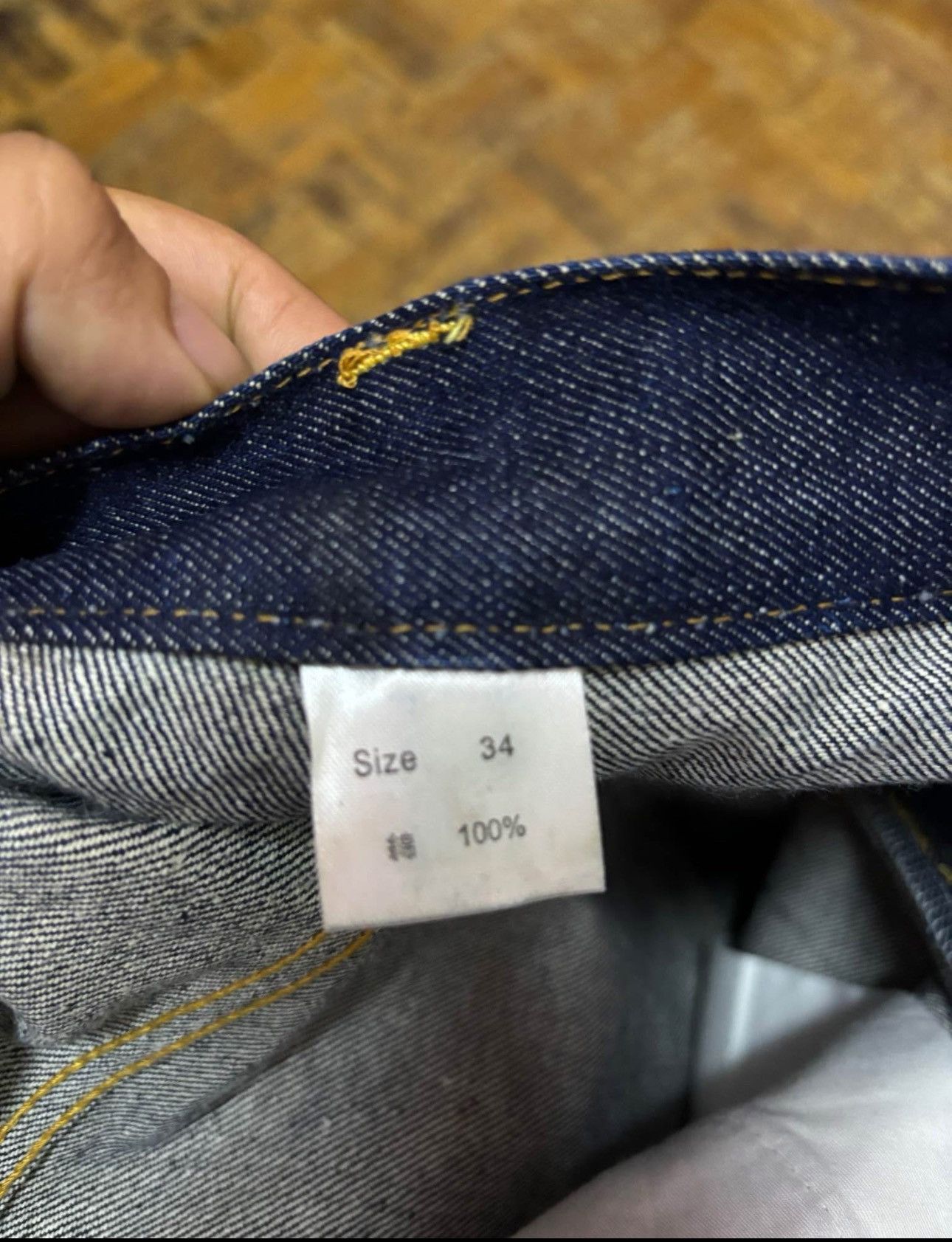Jean × Vintage NOUGHTIES RAW DENIM Size US 34 / EU 50 - 7 Thumbnail