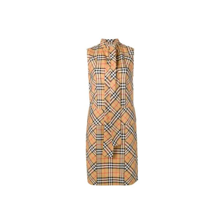 Burberry Burberry Plaid Sleeveless Dress for Women 0079 Size M / US 6-8 / IT 42-44 - 1 Thumbnail