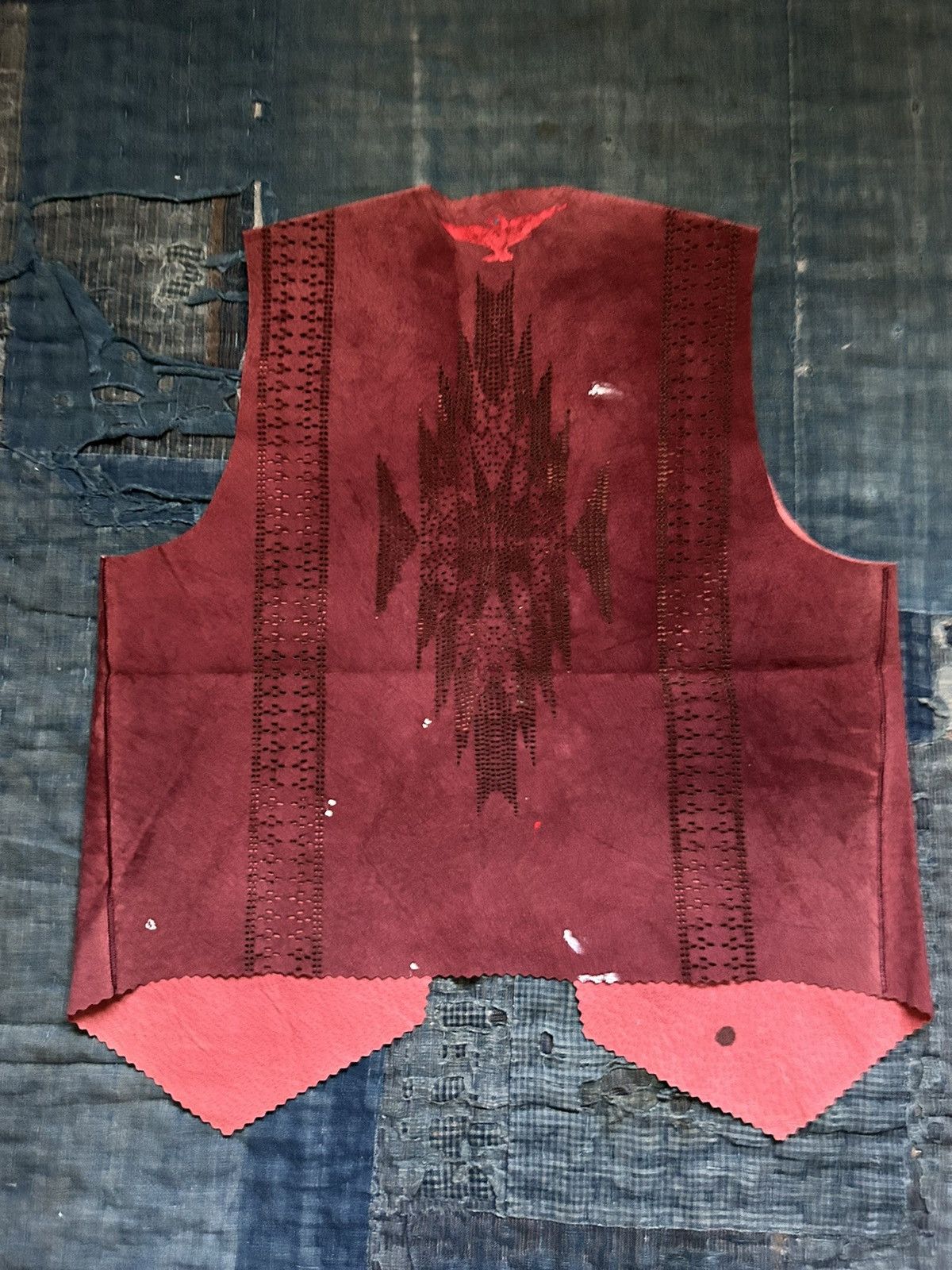 Kapital × Kapital Kountry Kapital Leather Thunderbird Vest Size US S / EU 44-46 / 1 - 2 Thumbnail