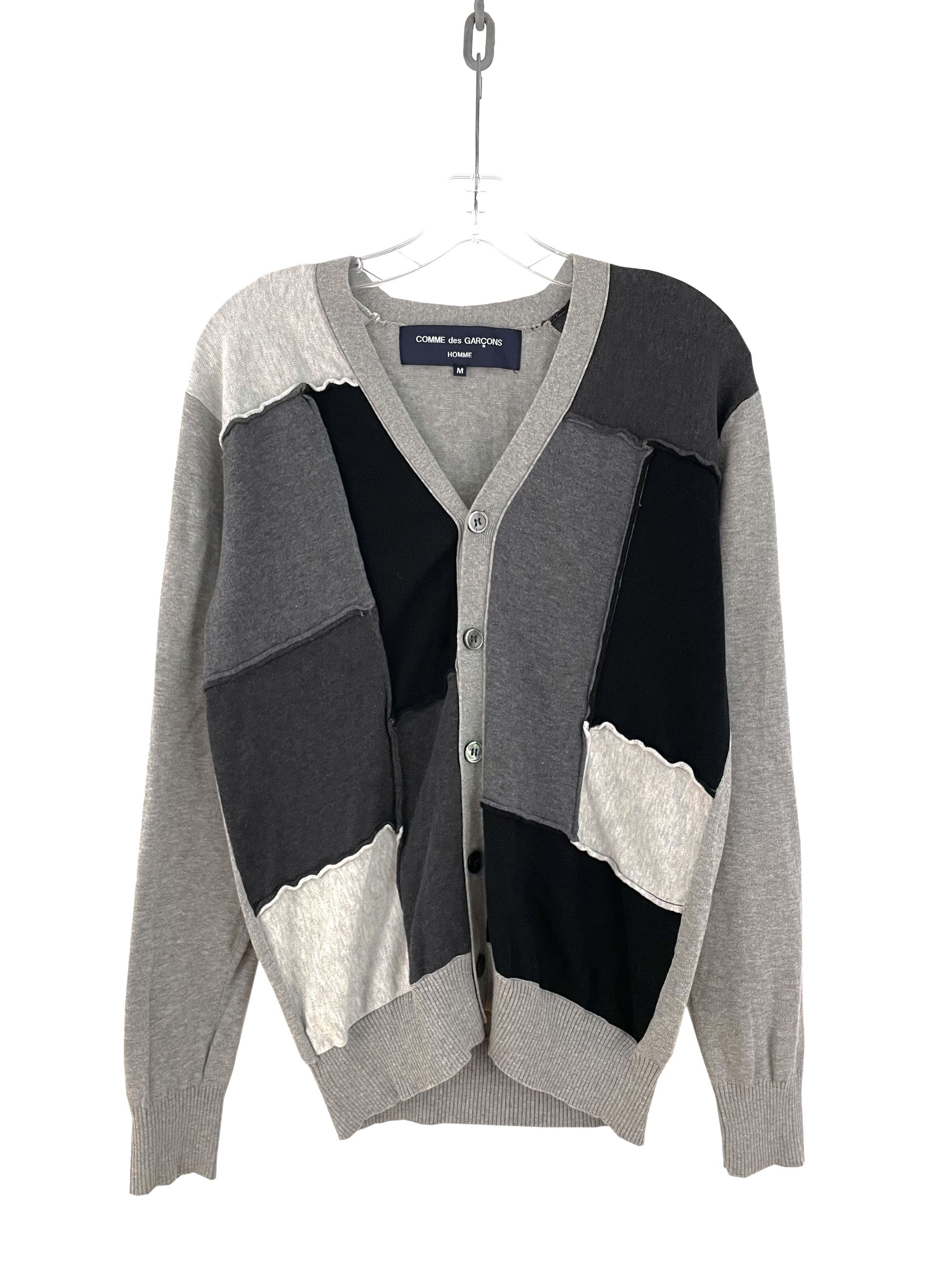 Comme des Garcons Homme 2009 Patchwork Cardigan Size US M / EU 48-50 / 2 - 1 Thumbnail
