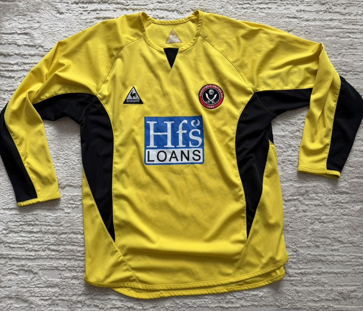 Le Coq Sportif Goalkeeper T-shirt of FC "Sheffield United" season 2005/2006 Size US S / EU 44-46 / 1 - 1 Thumbnail