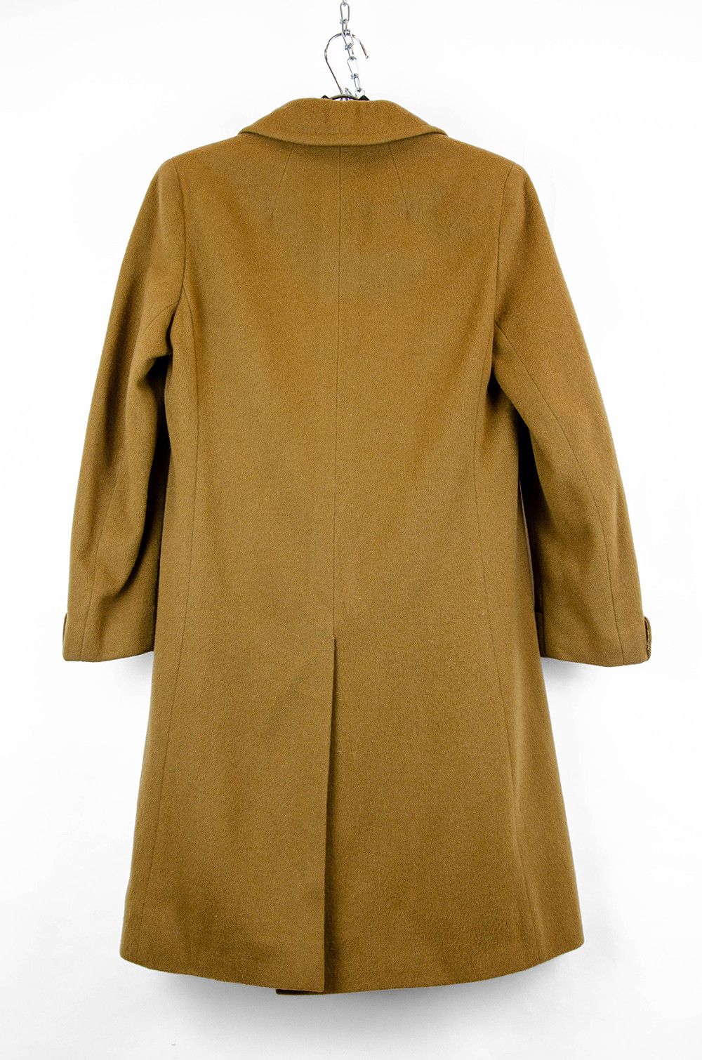 Burberry Burberrys Camel Single Breasted Wool Overcoat – UK 12 Size M / US 6-8 / IT 42-44 - 2 Thumbnail