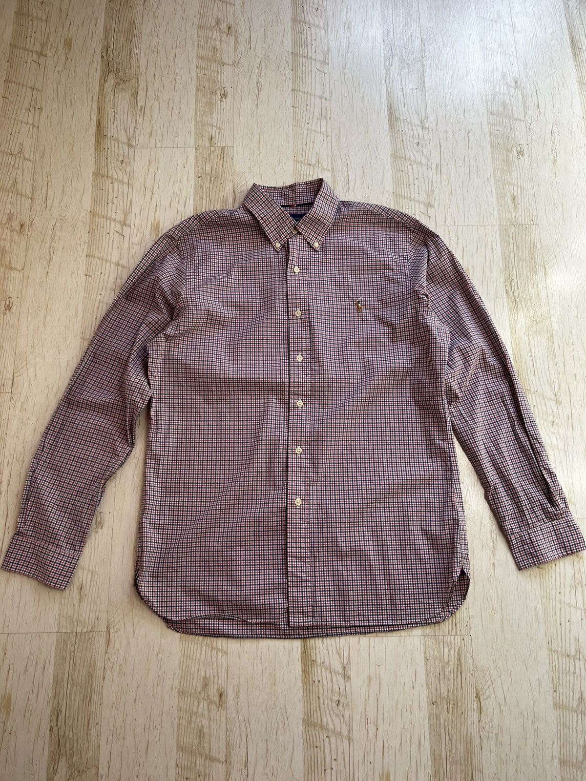 Ralph Lauren Ralph Lauren Slim Fit Plaid Shirt L Blue Red Check Cotton Size US L / EU 52-54 / 3 - 4 Thumbnail