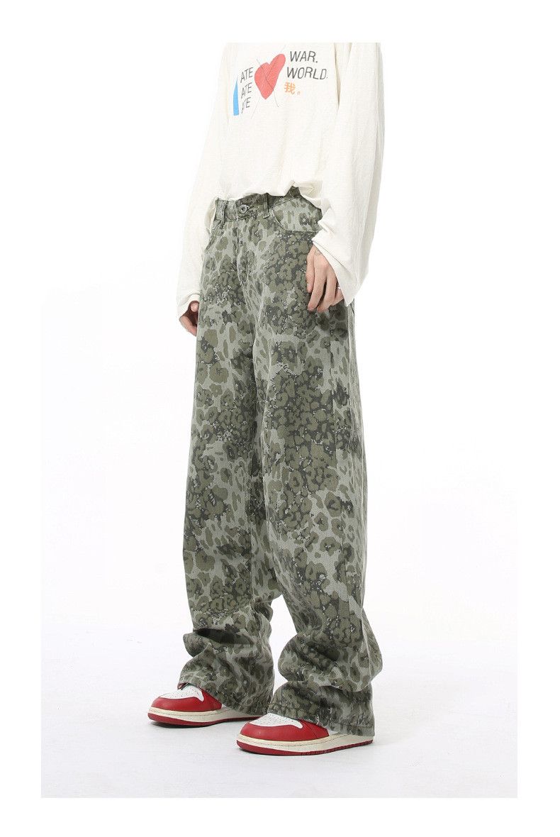 Japanese Brand American retro leopard print street hip-hop washed trousers Size US 32 / EU 48 - 6 Thumbnail