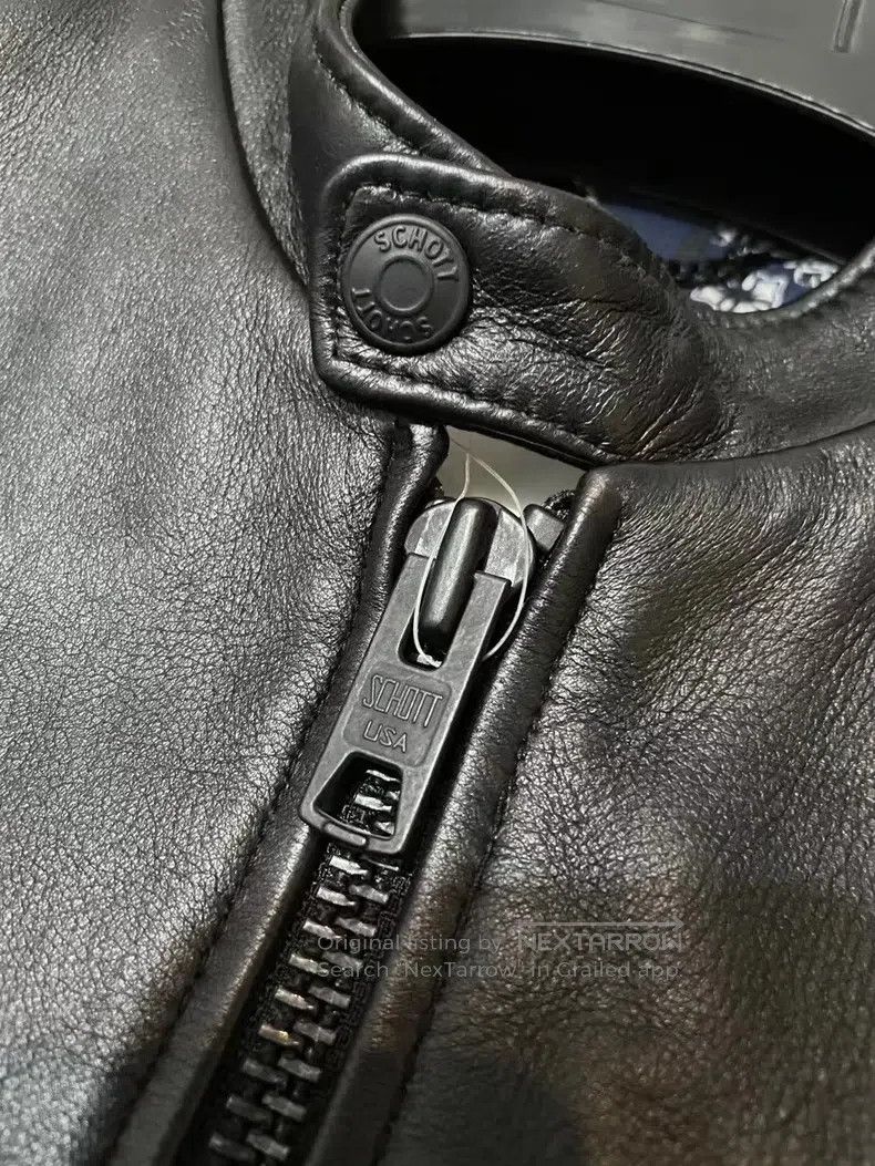 Schott Schott Sheepskin straight leather jacket Size US S / EU 44-46 / 1 - 4 Thumbnail