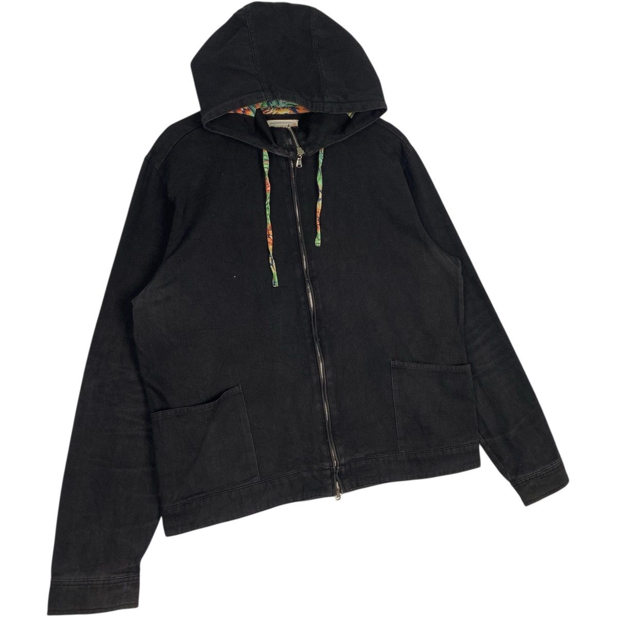 Vintage Vintage Health Knit Product Full Zip Hoodie Sweater Black… Size US L / EU 52-54 / 3 - 2 Thumbnail