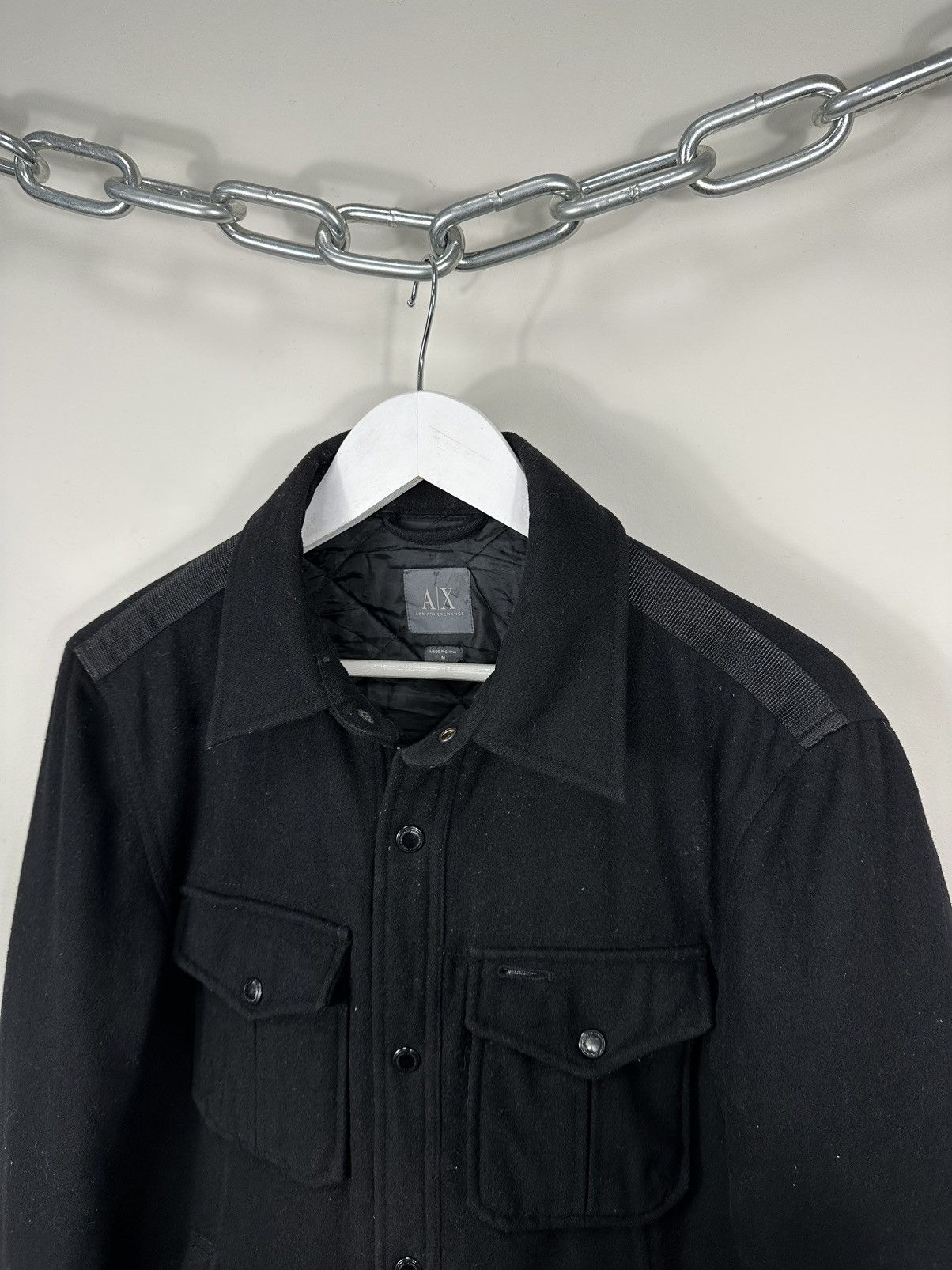 Armani Exchange Vintage Armani Exchange Luxury Designer Archival Wool Jacket Size US M / EU 48-50 / 2 - 3 Thumbnail