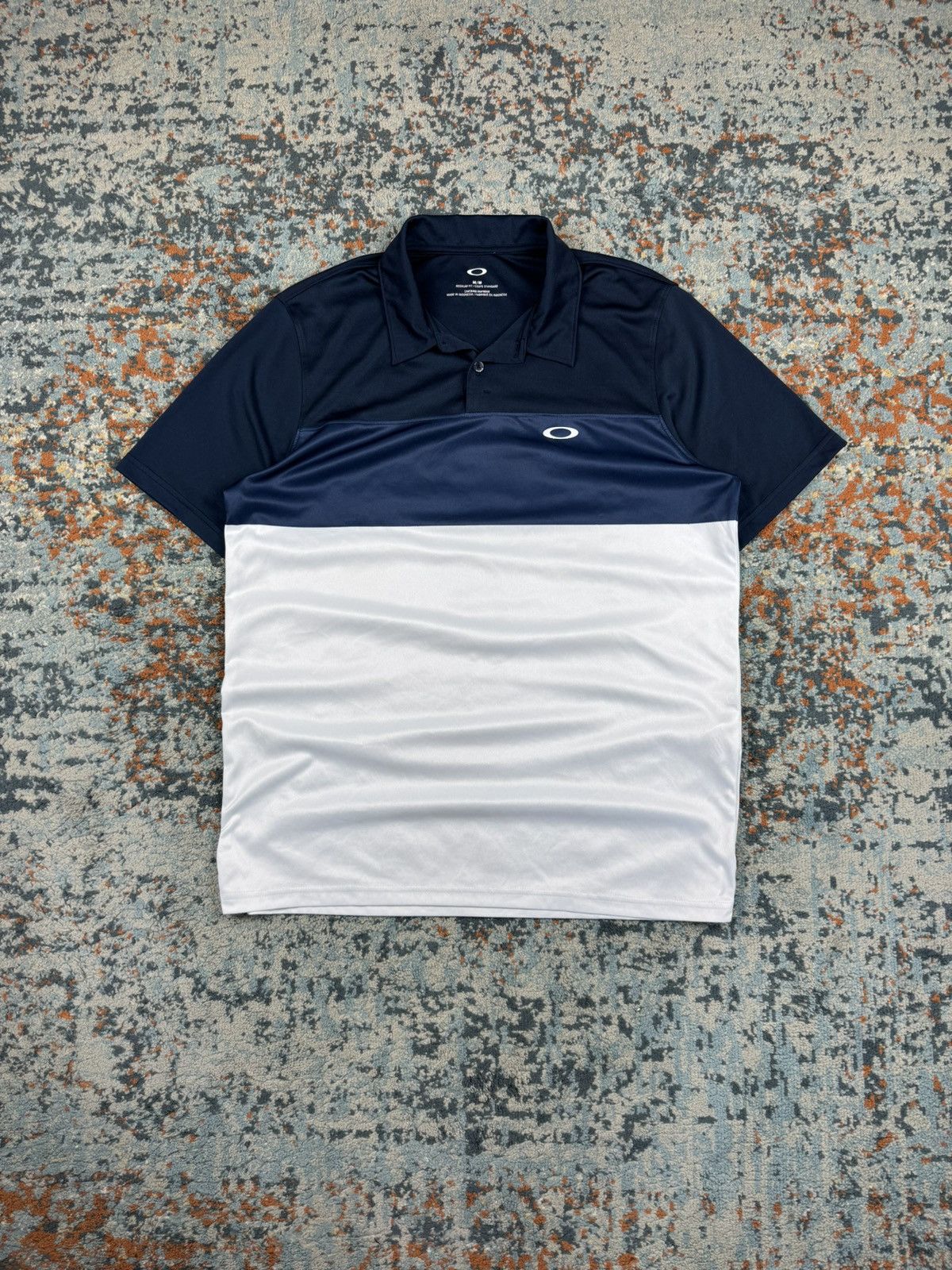 Oakley Oakley striped golfing polo shirt tee logo gorocore Size US M / EU 48-50 / 2 - 1 Thumbnail