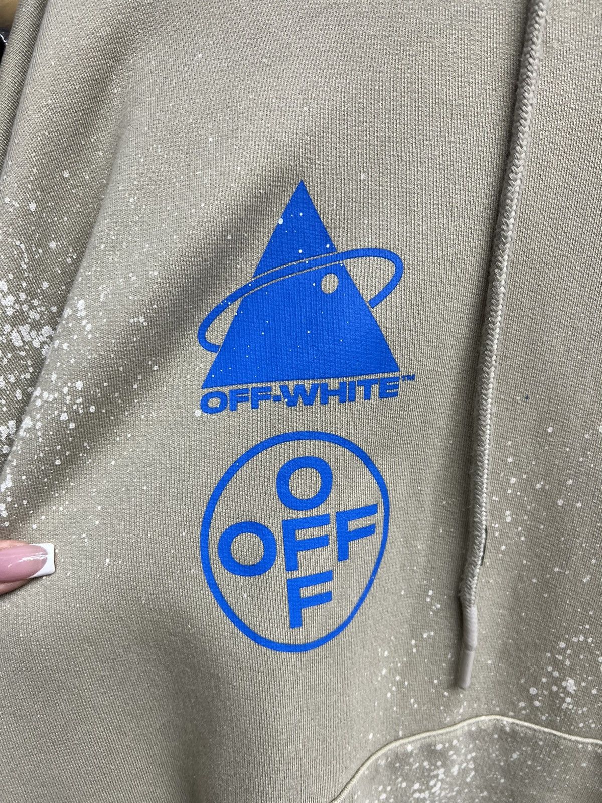 Off-White OffWhite Brown Paint Splatter Hoodie Size US XL / EU 56 / 4 - 7 Thumbnail