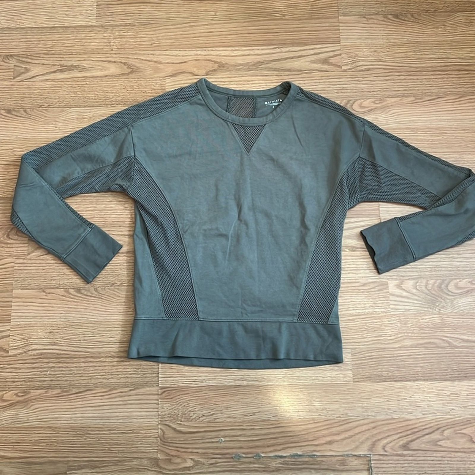 Athleta Athleta Cruise Long Sleeve Sweatshirt in Olive Green Size S / US 4 / IT 40 - 3 Thumbnail