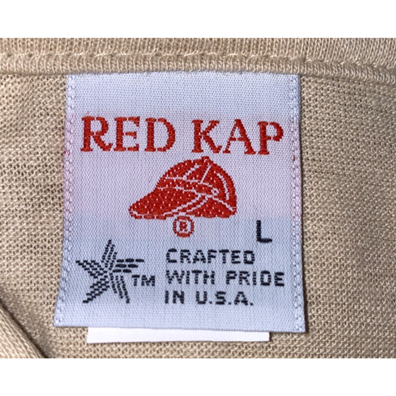Red Kap VTG Red Kap Mens Beige Short Sleeve USA Made Golf Polo Shirt L Shirt Mens Beige Golf USA Made Size US L / EU 52-54 / 3 - 5 Thumbnail
