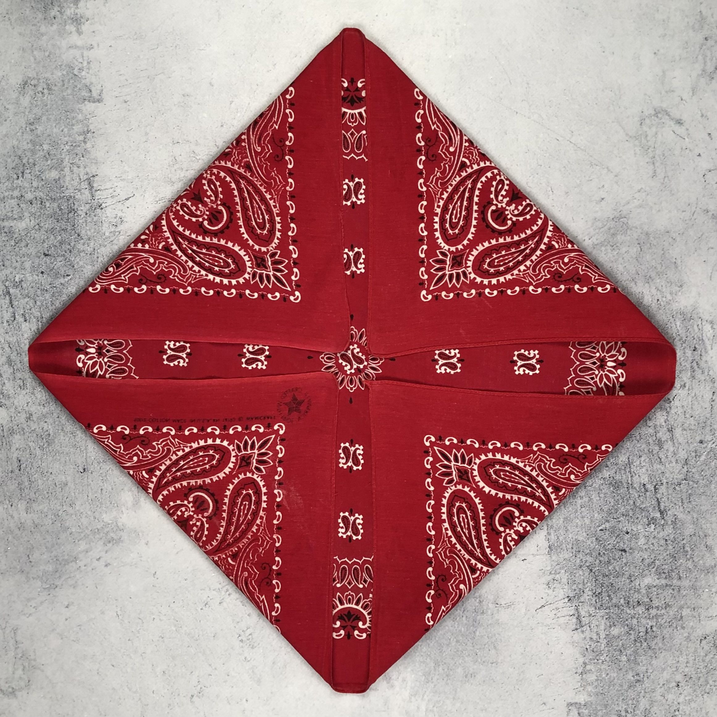 Vintage Vintage 90s Paisley USA Bandana Bloods Crips Size ONE SIZE - 6 Thumbnail