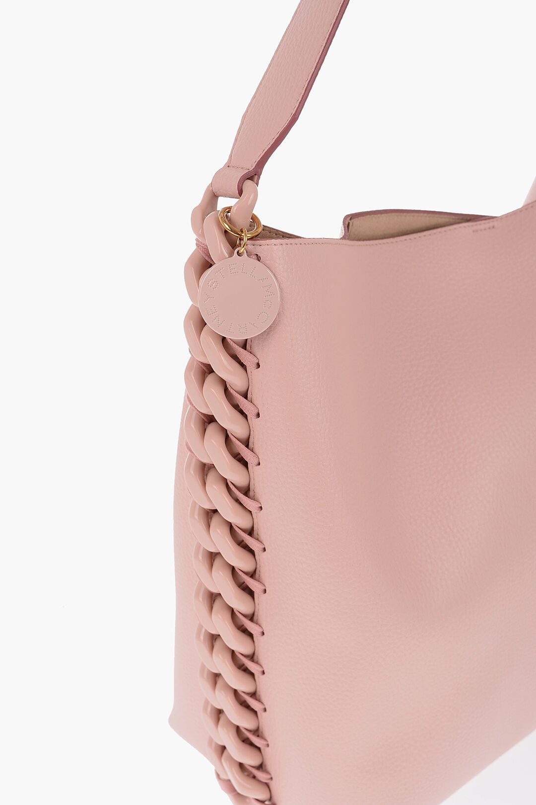 Stella McCartney og1mm0824 Size: OS / Faux Leather Tote Bag With Side Chain Size ONE SIZE - 2 Thumbnail