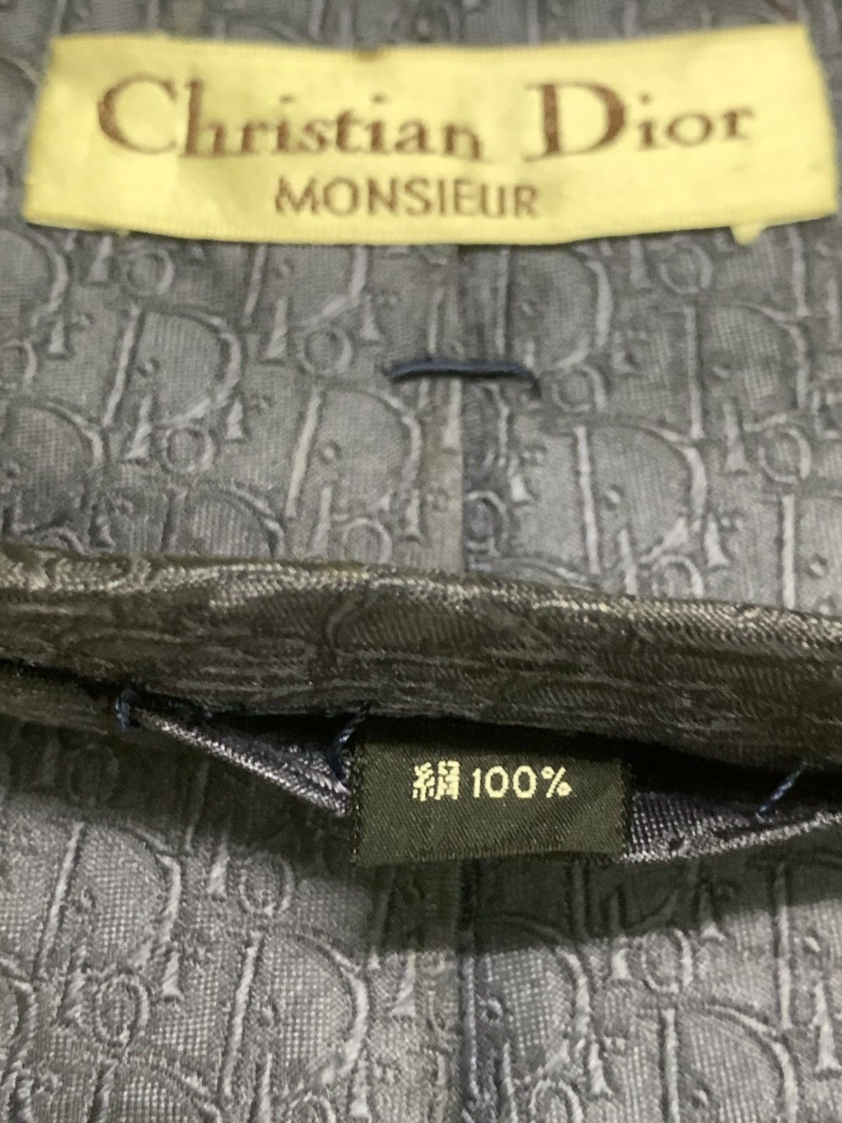 Christian Dior Monsieur × Dior Rare Design Vintage Christian Dior Monsieur Monogram Ties Size ONE SIZE - 5 Thumbnail