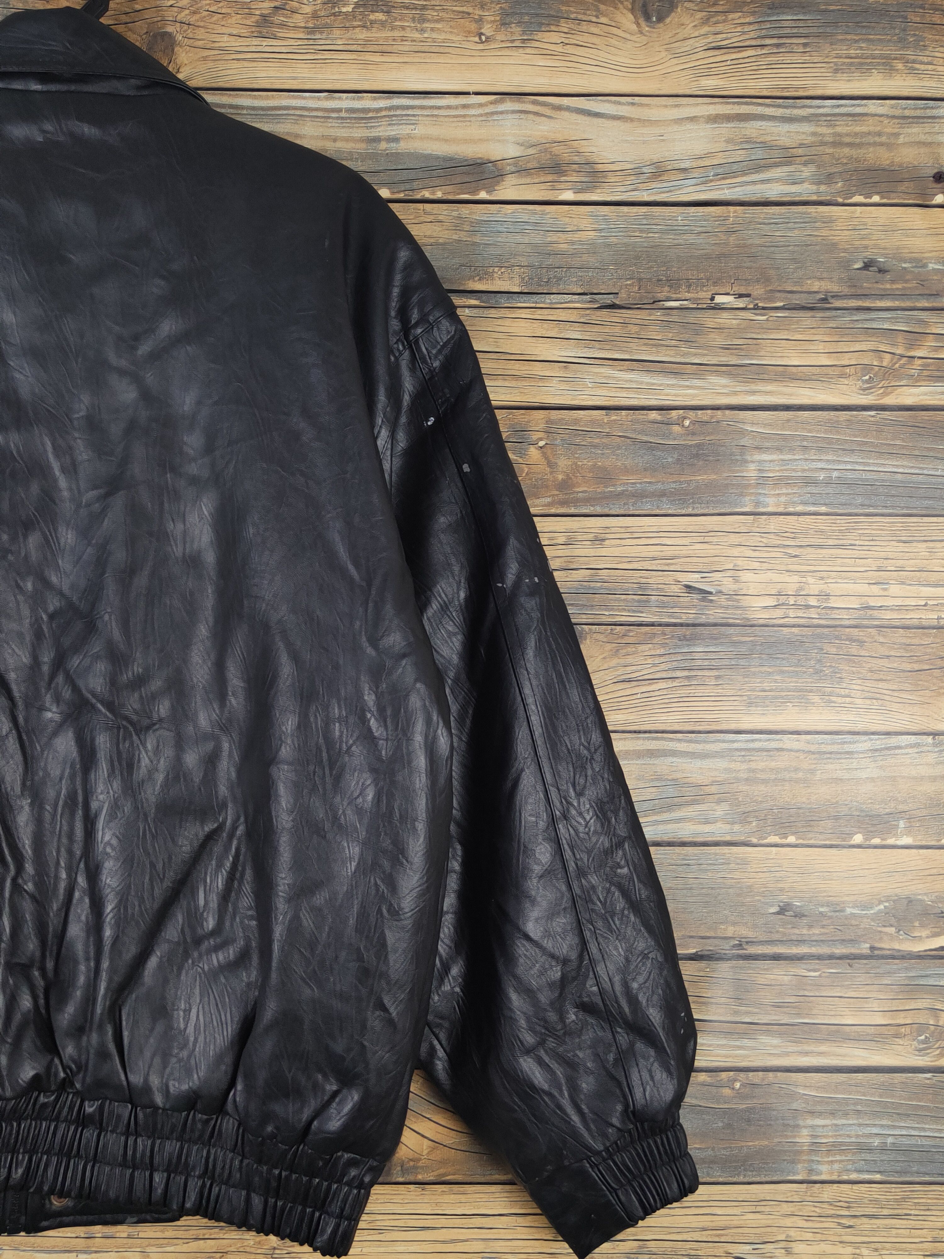 Genuine Leather Actiman Black vintage Leather Jackets #W1118 Size US L / EU 52-54 / 3 - 13 Thumbnail